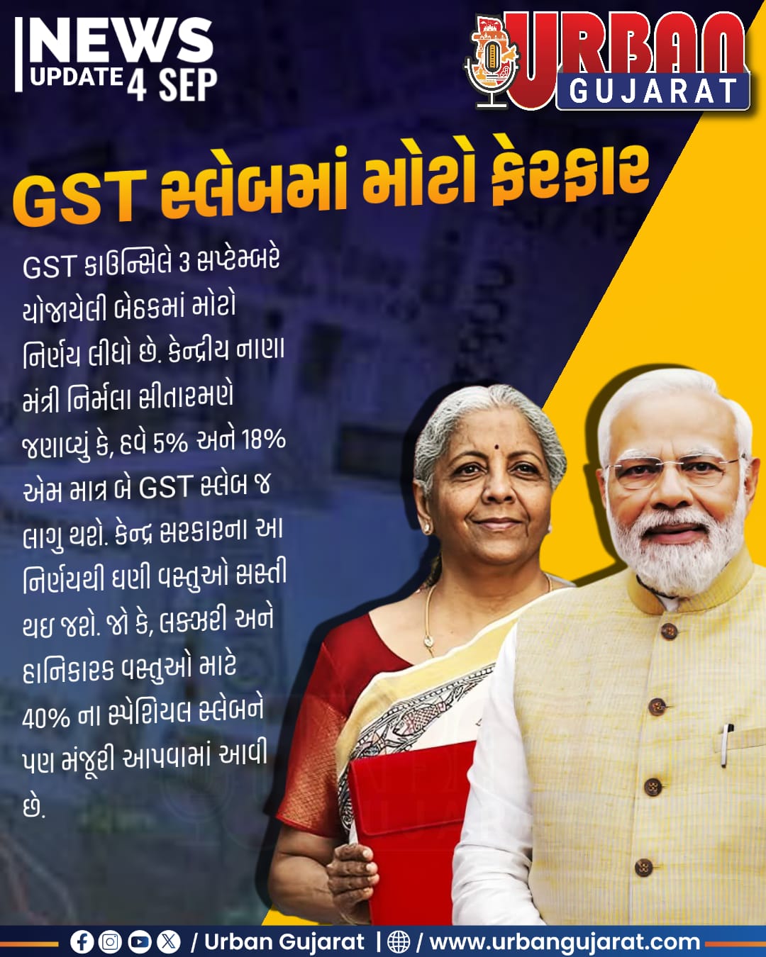 GST સ્લેબમાં મોટા ફેરફાર, જીવન જરૂરિયાતની કઈ કઈ વસ્તુઓ થશે સસ્તી, જુઓ આખી યાદી