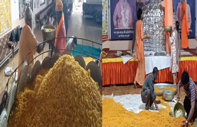 સુરતમાં હનુમાનજી માટે 6 હજાર કિલોનો મહાકાય લાડુ તૈયાર થશે