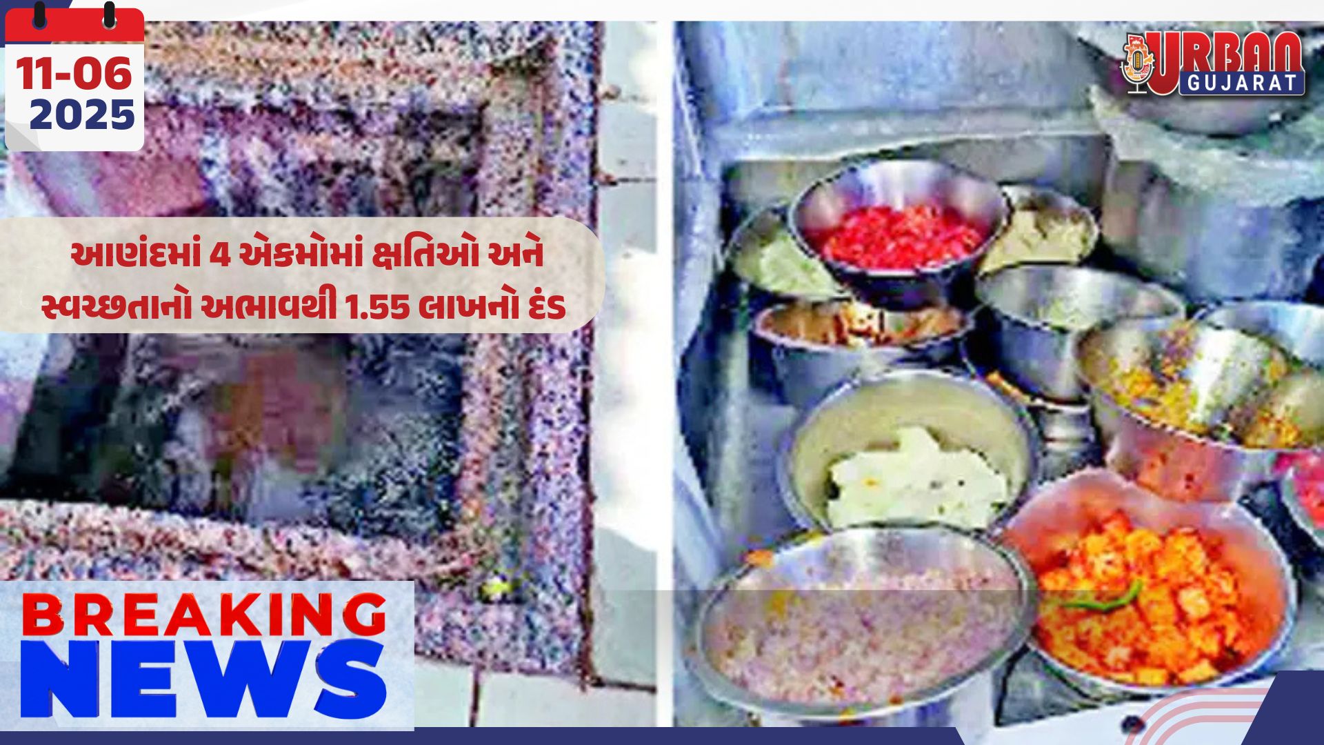 આણંદમાં 4 એકમોમાં ક્ષતિઓ અને સ્વચ્છતાનો અભાવથી 1.55 લાખનો દંડ