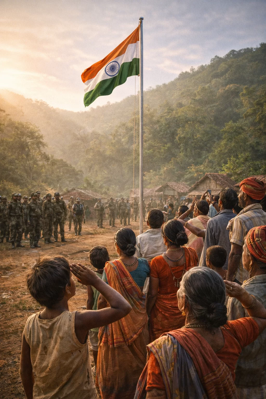 77મા પ્રજાસત્તાક દિવસે બસ્તરમાં ઇતિહાસ, 41 ગામોમાં પહેલીવાર લહેરાશે તિરંગો