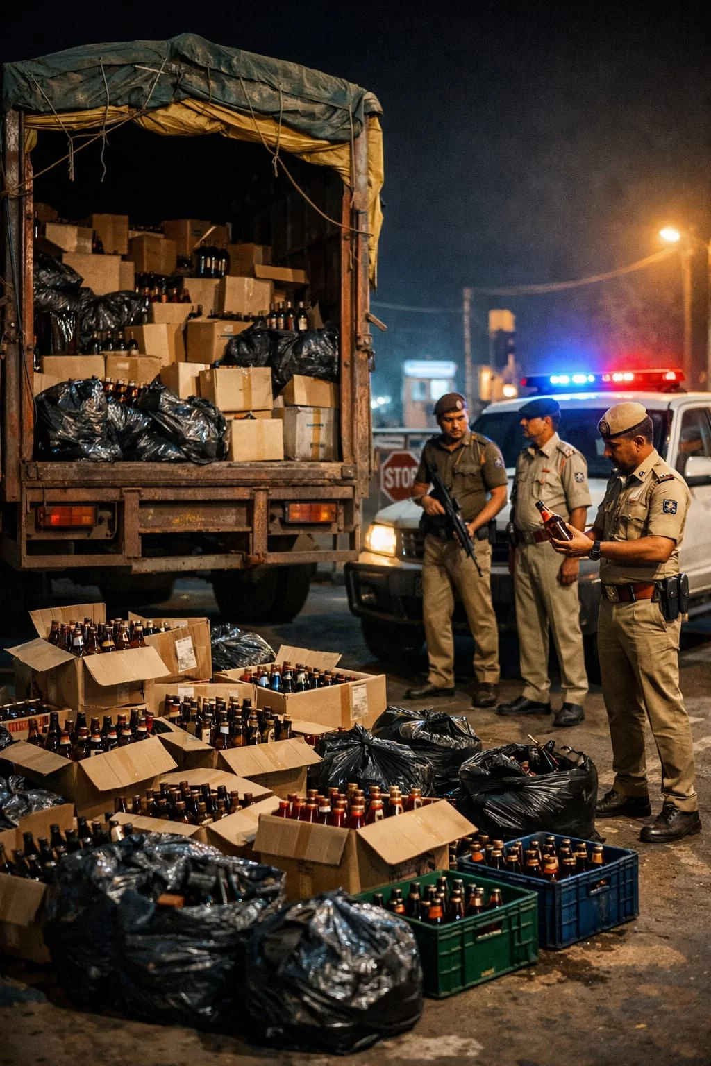 દાહોદના ખંગોલા ચેકપોસ્ટ પર દારૂની હેરાફેરી પકડાઈ, ₹80 લાખનો જથ્થો જપ્ત