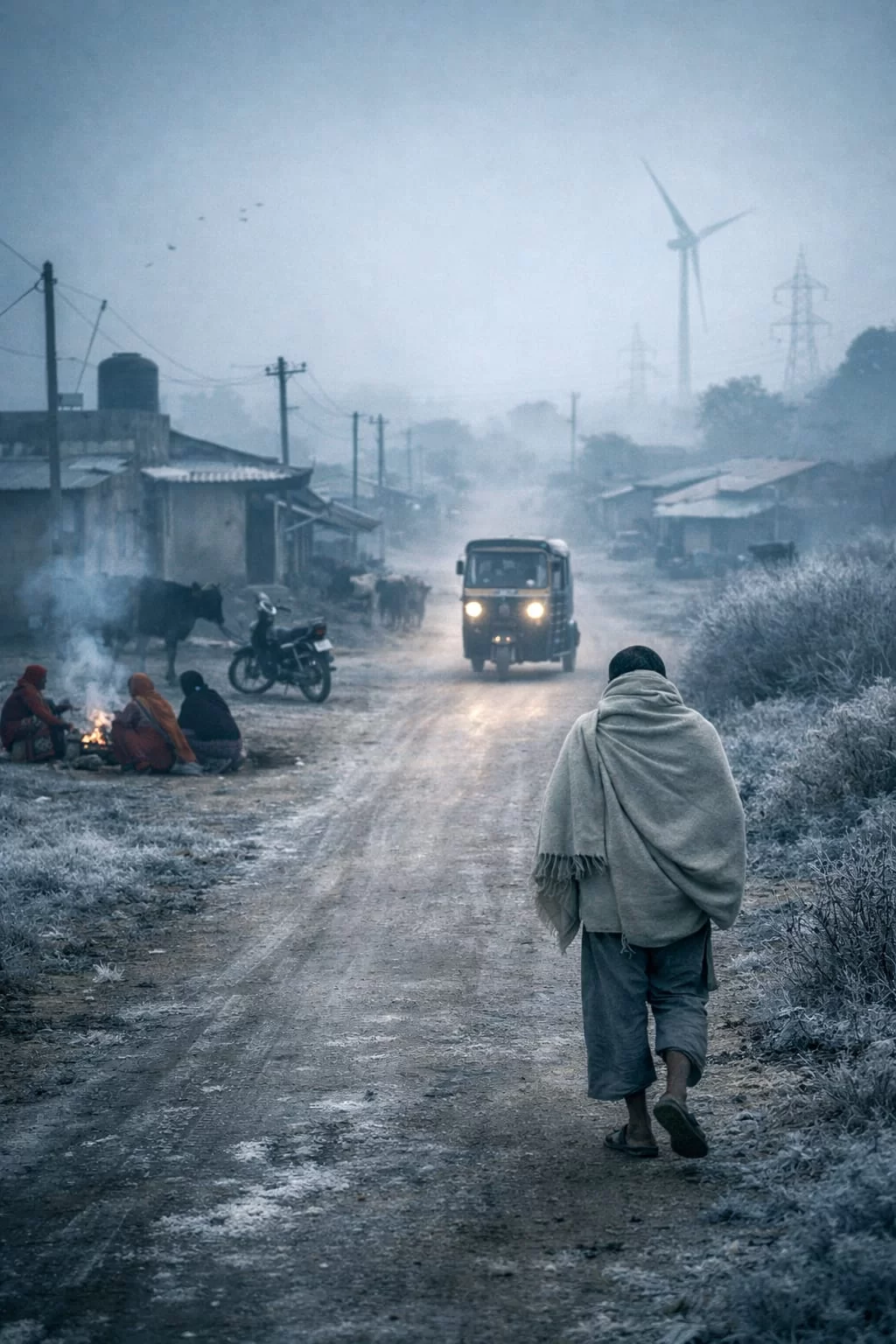 આણંદ–ખેડામાં કડકડતી ઠંડીનો કહેર, પવનથી વધ્યો ઠંડીનો અહેસાસ