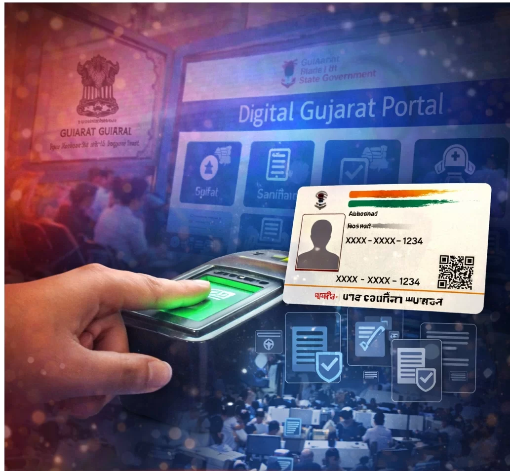 ગુજરાત સરકારનો મોટો નિર્ણય, 20થી વધુ સેવાઓમાં આધાર ફરજિયાત