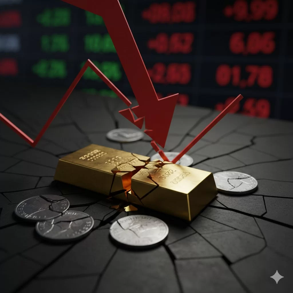 રોકાણકારોના જીવ અધ્ધર! સોના-ચાંદીના ભાવ આસમાનેથી જમીન પર પટકાયા, જાણો આજના લેટેસ્ટ રેટ.