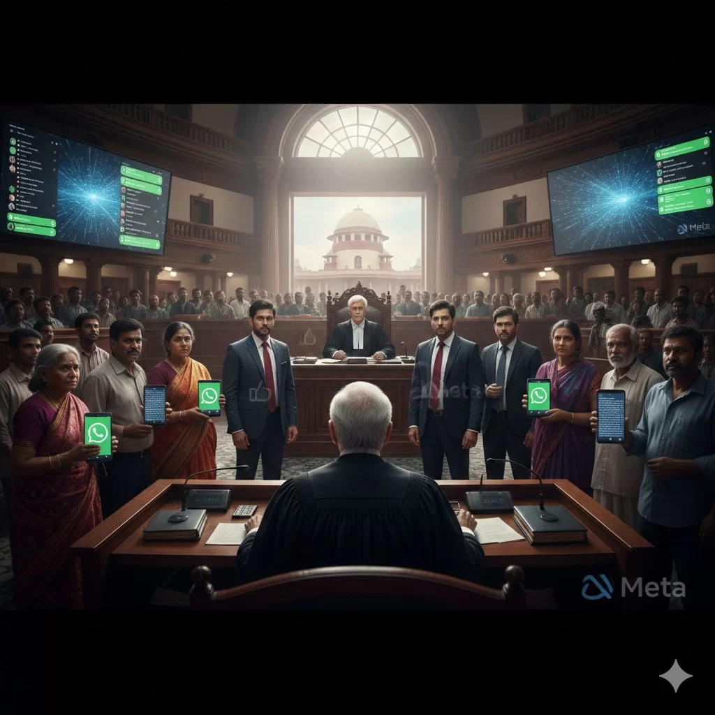 સુપ્રીમ કોર્ટની વોટ્સએપને ફટકાર: "તમે અહીં સર્વિસ આપવા છો, ડેટા ચોરવા નહીં"