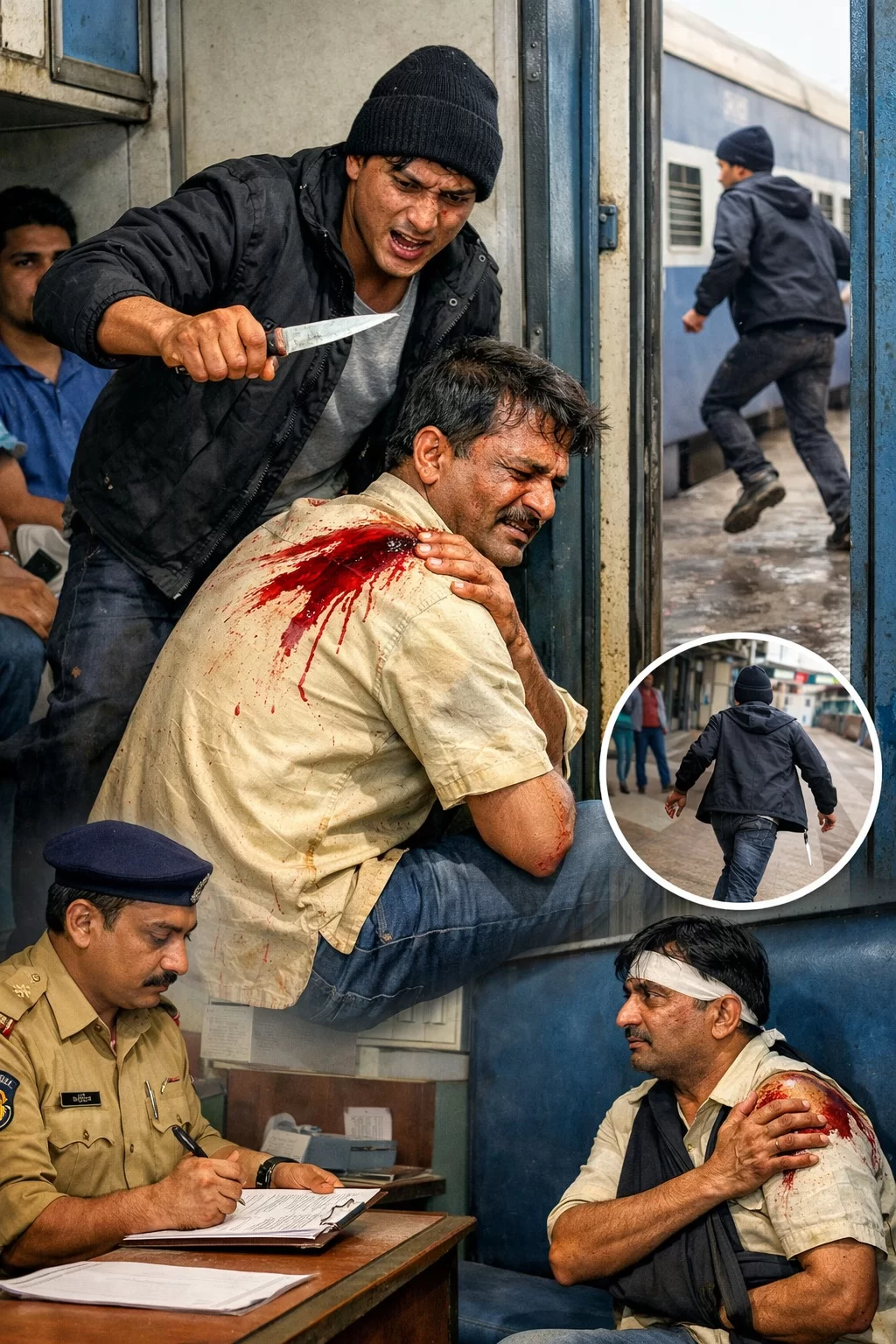 નવજીવન એક્સપ્રેસમાં મુસાફર પર તિક્ષ્ણ હથિયારથી હુમલો, વાસદ પાસે હુમલાખોર ફરાર