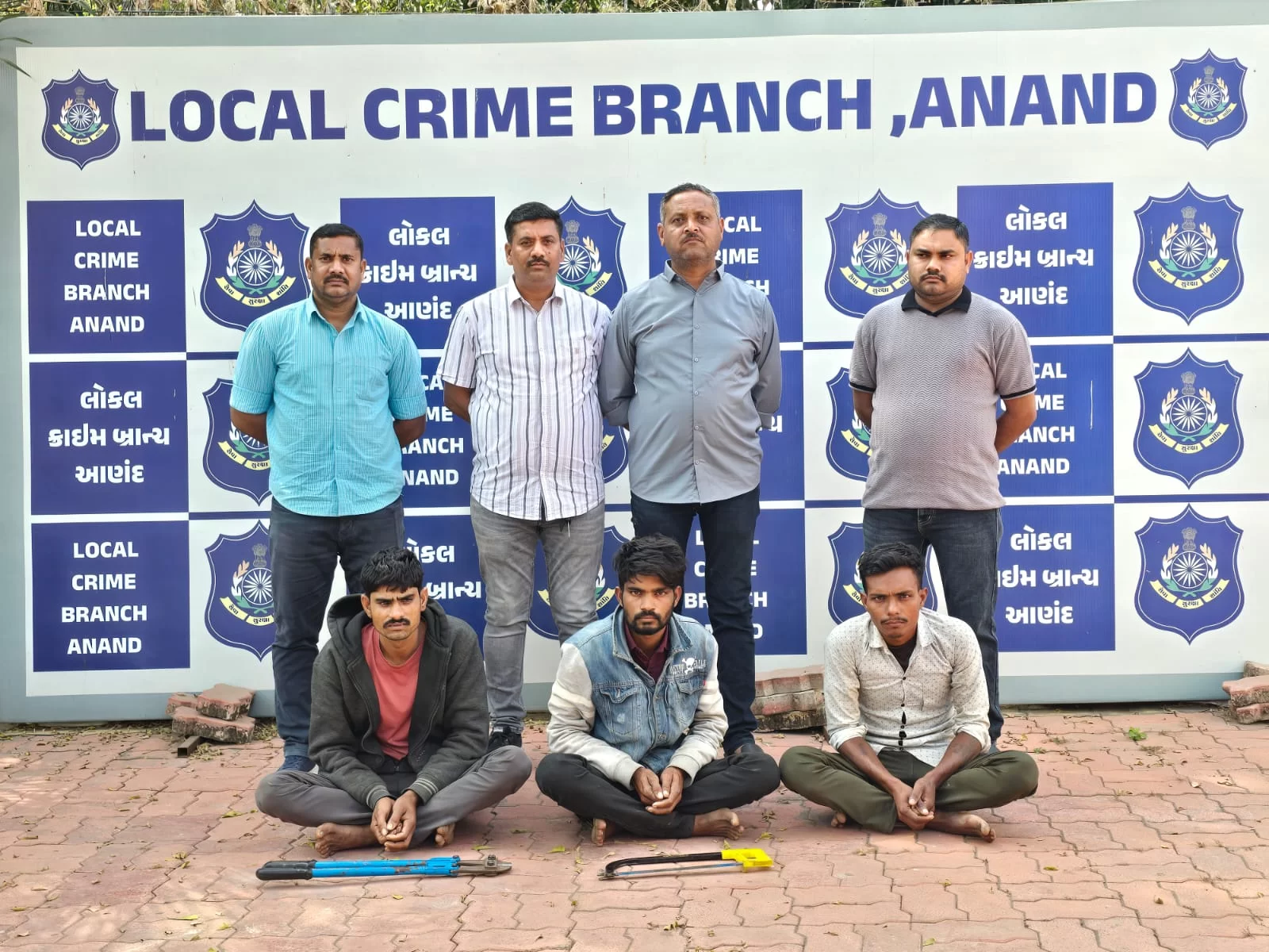 આણંદ LCBની મોટી કામગીરી: ‘સારોલ ગેંગ’ ઝડપાઈ, 4 વીજ વાયર ચોરીના ગુનાઓ ઉકેલાયા