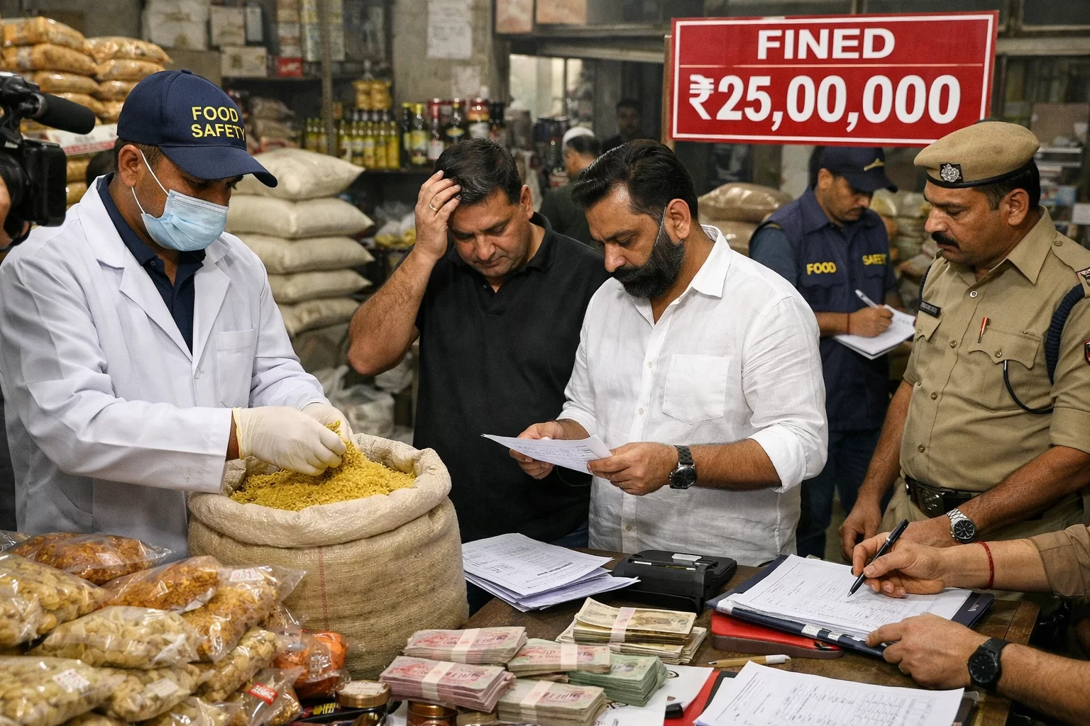 ફૂડ સેફ્ટી વિભાગની મોટી કાર્યવાહી: જાણીતા વેપારીઓને લાખોની સજા