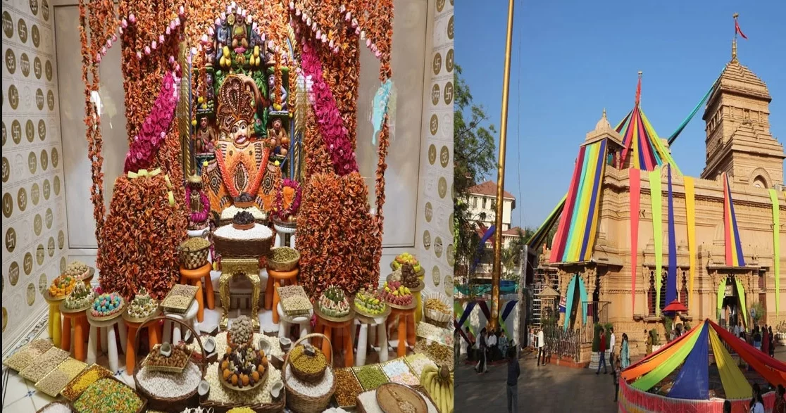 સાળંગપુરધામમાં કષ્ટભંજનદેવ દાદાનો કેસુડાના ફૂલોથી દિવ્ય શણગાર: ધાણી-ખજૂરનો અન્નકૂટ ધરાવાયો