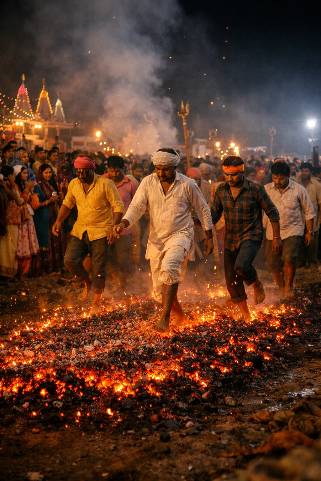 હોળી પર્વે પલાણા ગામે આસ્થાનો અજોડ નજારો, અંગારાઓ પર ચાલ્યા ગ્રામજનો