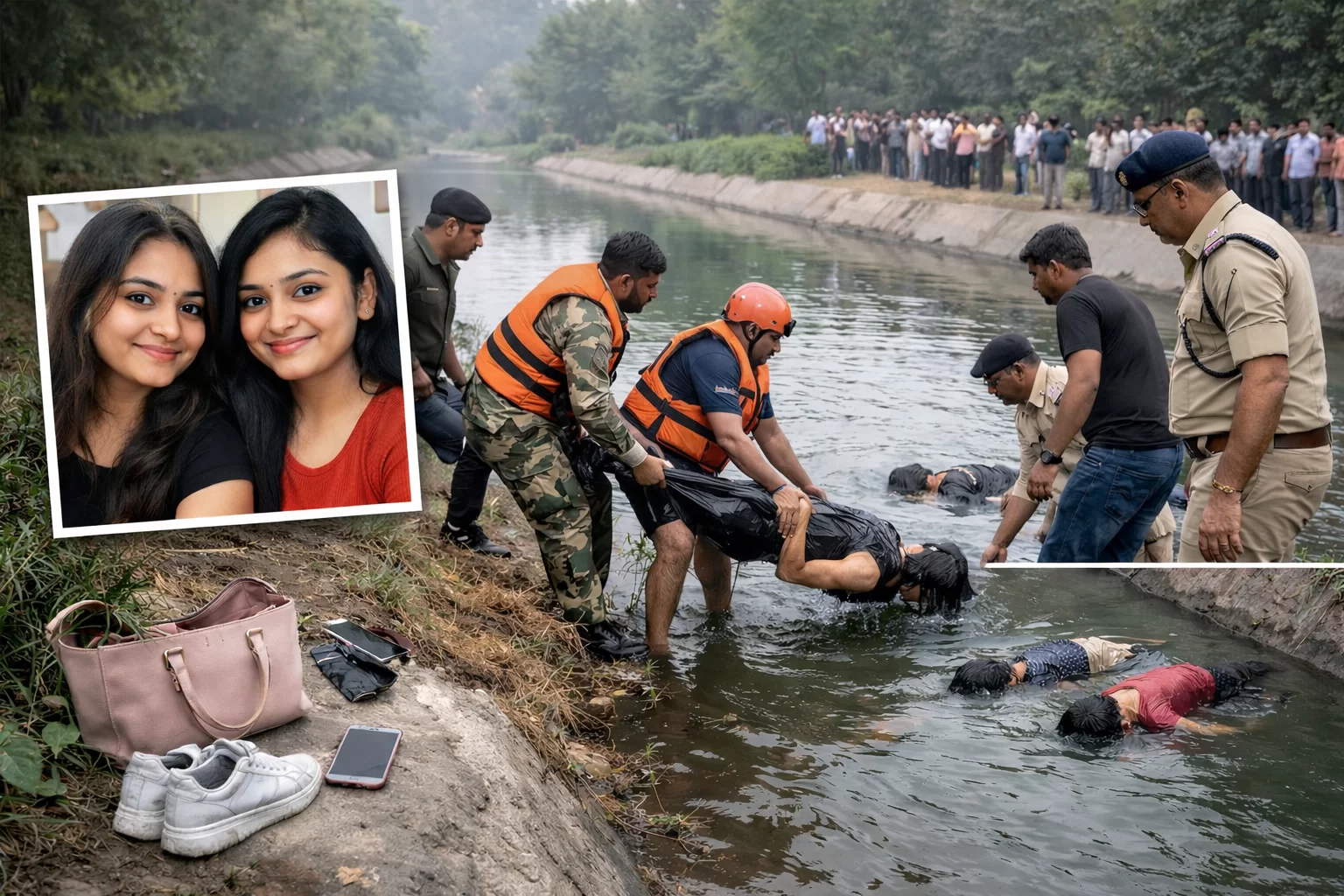 ગાંધીનગરમાં બે યુવતીઓનો સામુહિક આપઘાત: GMCમાં સાથે કામ કરતી મિત્રોએ નભોઈ કેનાલમાં ઝંપલાવી જીવન ટૂંકાવ્યું