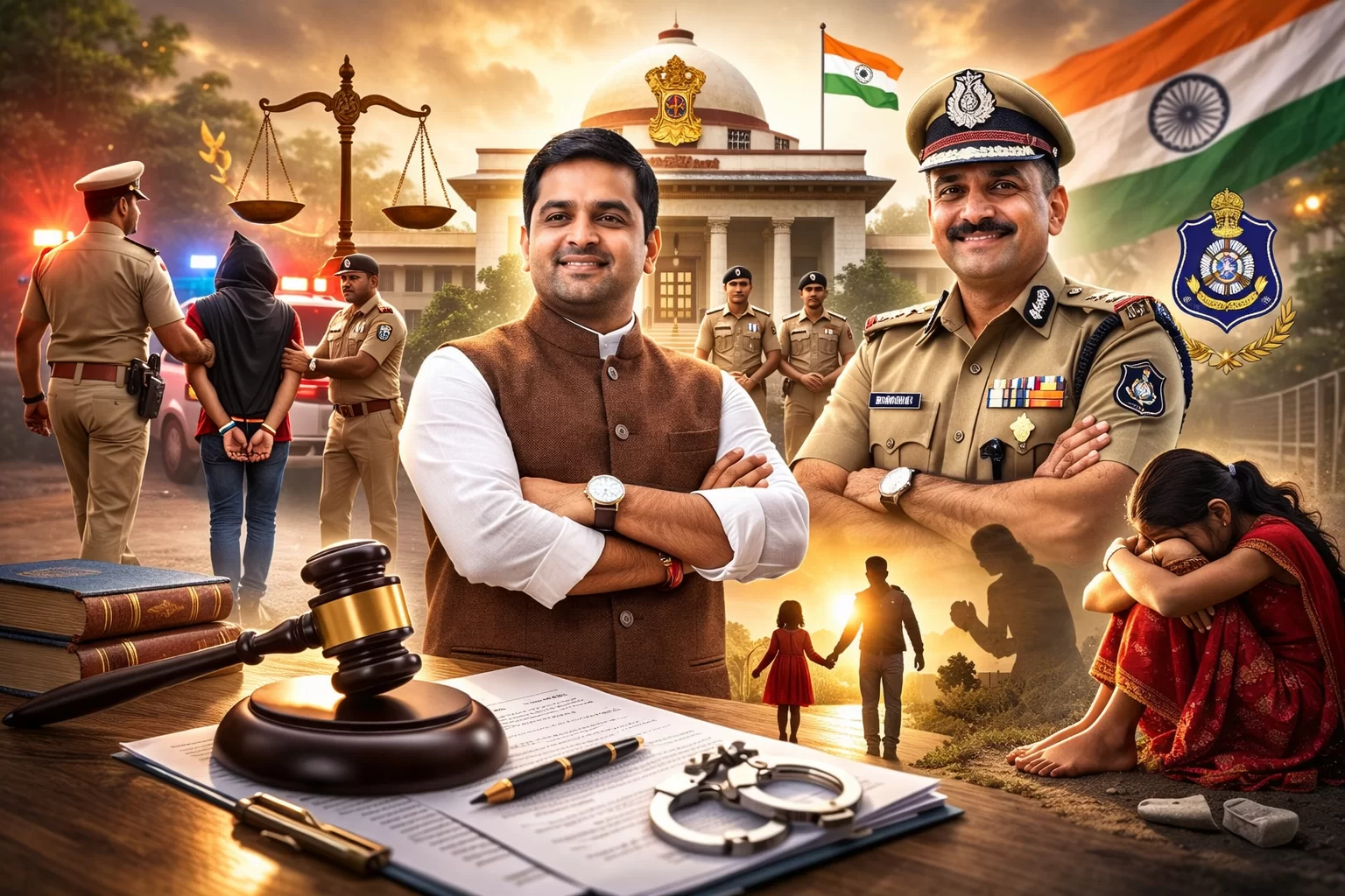 હર્ષ સંઘવીએ આણંદ પોલીસને પાઠવ્યા અભિનંદન: POCSOના 7માંથી 7 કેસમાં 100% સજા