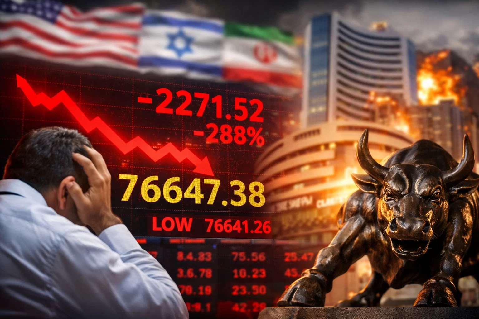 શેરબજારમાં ભારે કડાકો, સેન્સેક્સ 2000 પોઈન્ટથી વધુ તૂટ્યો