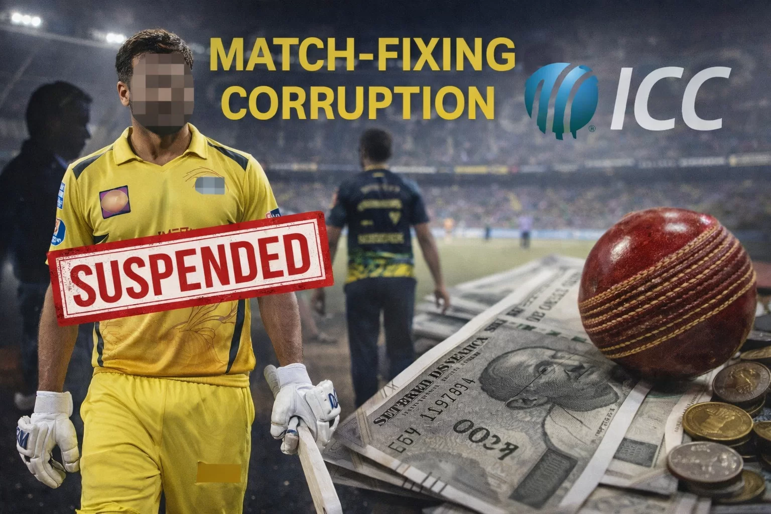 મેચ ફિક્સિંગ કાંડમાં મોટી કાર્યવાહી: IPLના પૂર્વ ક્રિકેટર સસ્પેન્ડ, અન્ય બે ખેલાડીઓ સામે ICCની કડક કાર્યવાહી