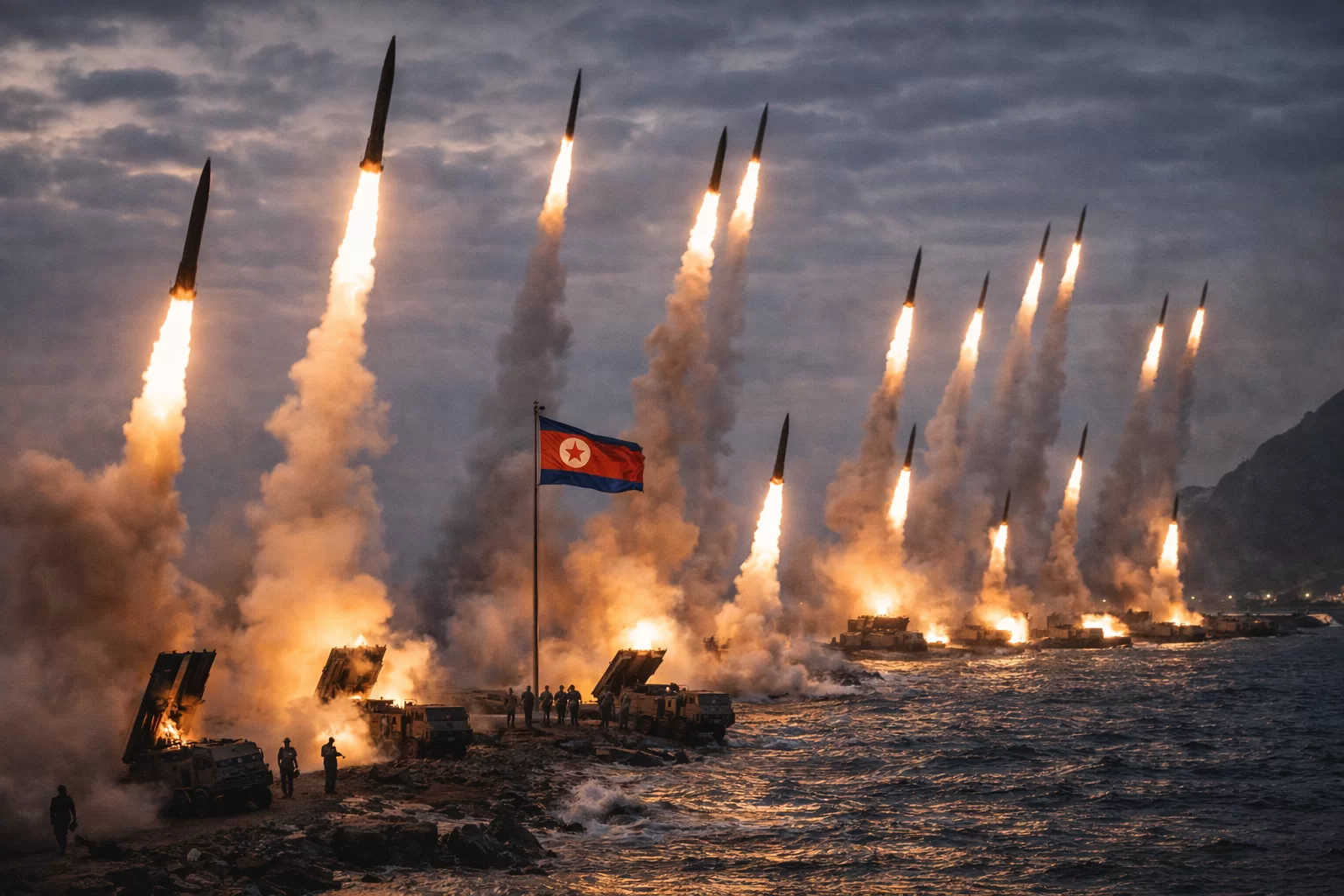 ઉત્તર કોરિયાએ સમુદ્રમાં 10 મિસાઈલ દાગી, દક્ષિણ કોરિયાનો મોટો દાવો