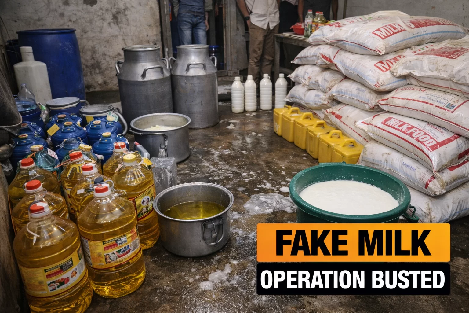 અમરેલીમાં નકલી દૂધનું કૌભાંડ પર્દાફાશ, ખાંભાના ઇંગોરાળામાંથી વનસ્પતિ તેલનો જથ્થો મળ્યો