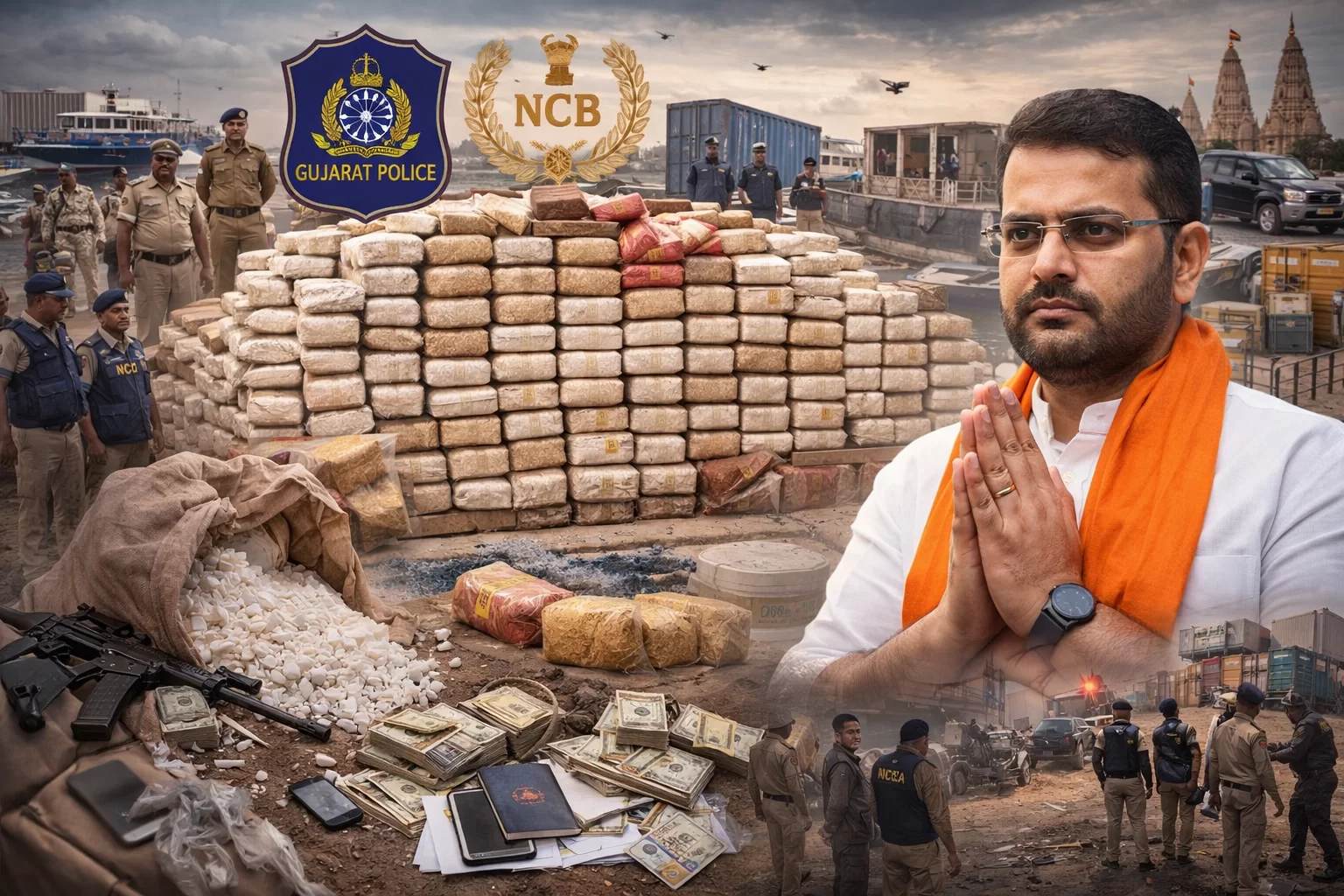 ગુજરાતમાં ડ્રગ્સ માફિયાનો તાંડવ! હર્ષ સંઘવીના હોમટાઉનમાંથી 3146 કિલો નશીલા પદાર્થનો મહાકાંડ બહાર