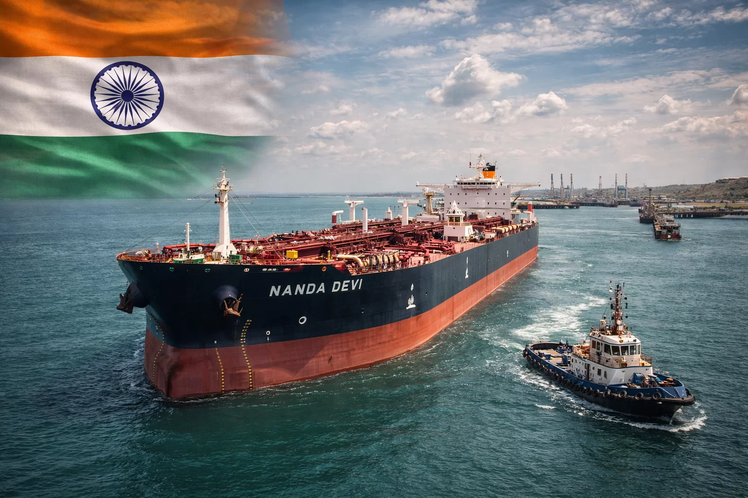 હોર્મુઝના જોખમી રસ્તા પાર કરીને ‘નંદાદેવી’ વાડીનાર પહોંચ્યું, આજે થશે ઈંધણ અનલોડ