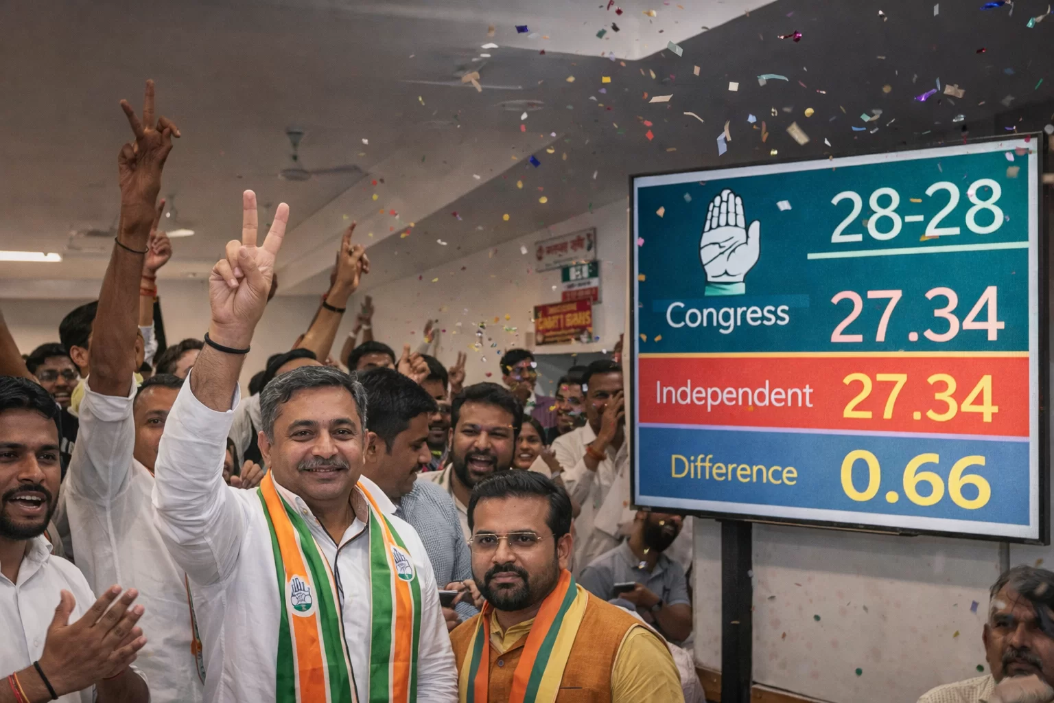 હરિયાણા રાજ્યસભા ચૂંટણીમાં રોમાંચક ટ્વિસ્ટ: ક્રોસ વોટિંગ છતાં કોંગ્રેસની નાજુક જીત, ભાજપ ઉમેદવાર માત્ર 0.66 મતથી હાર્યો