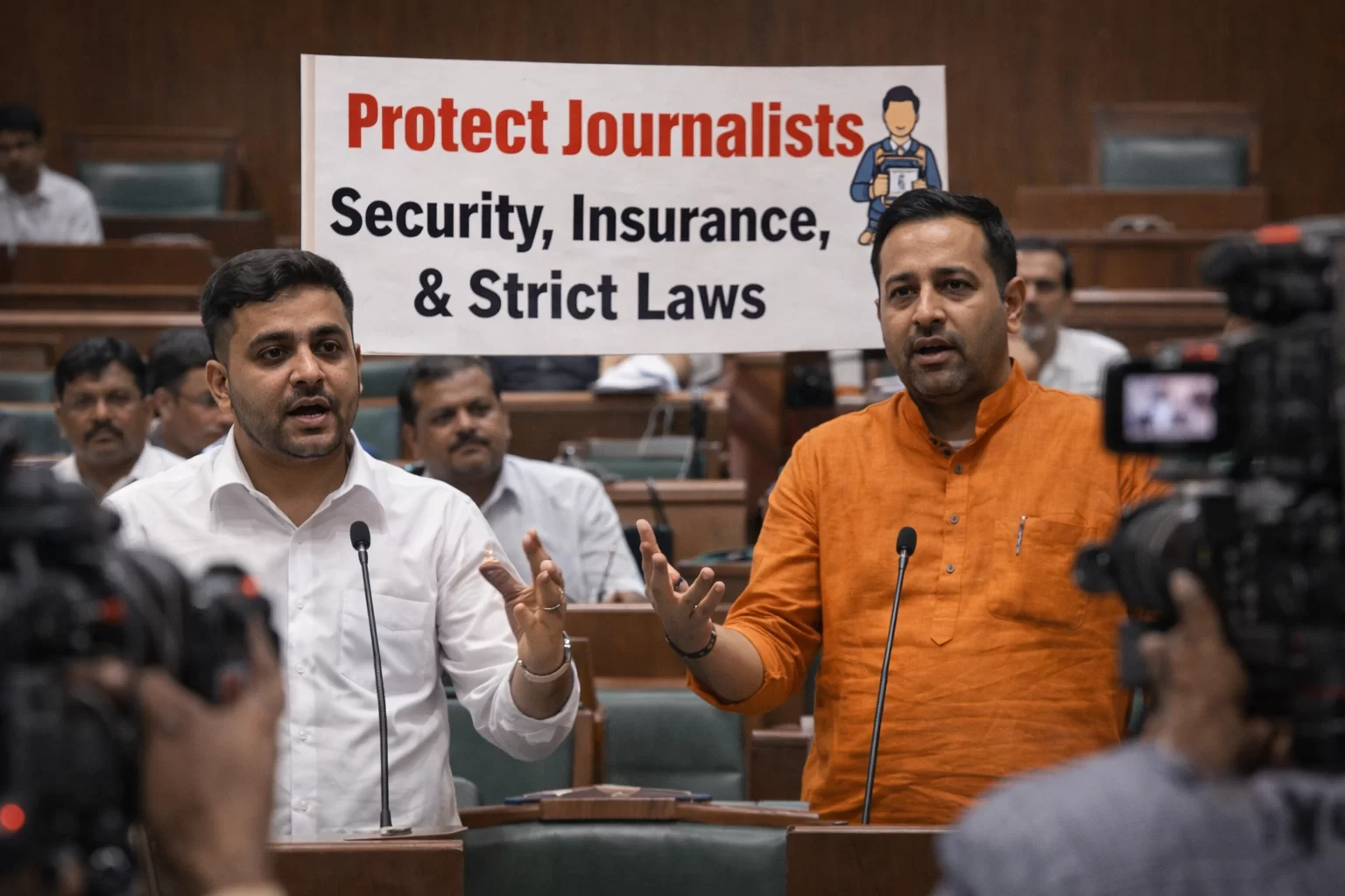 વિધાનસભામાં પત્રકારોની સુરક્ષા મુદ્દે ઉઠી માંગ: વીમા કવચથી લઈને કડક કાયદાની માંગણી