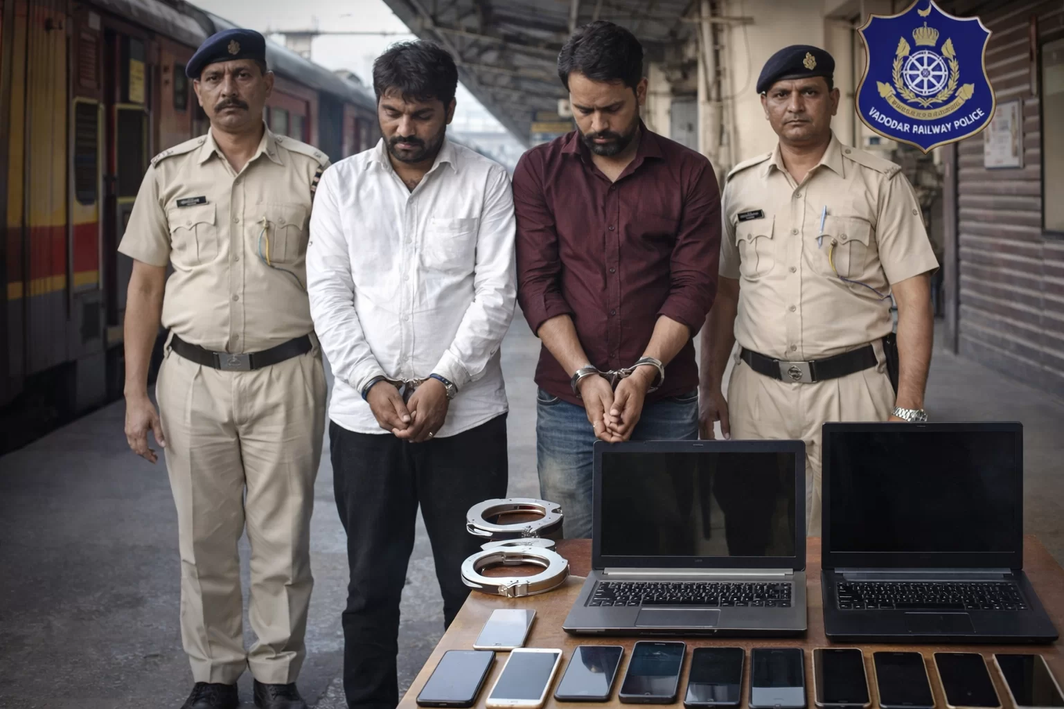 રેલવેમાં મુસાફરોને નિશાન બનાવતી આંતરરાજ્ય ગેંગ પકડાઈ: 5 લાખનો મુદ્દામાલ જપ્ત