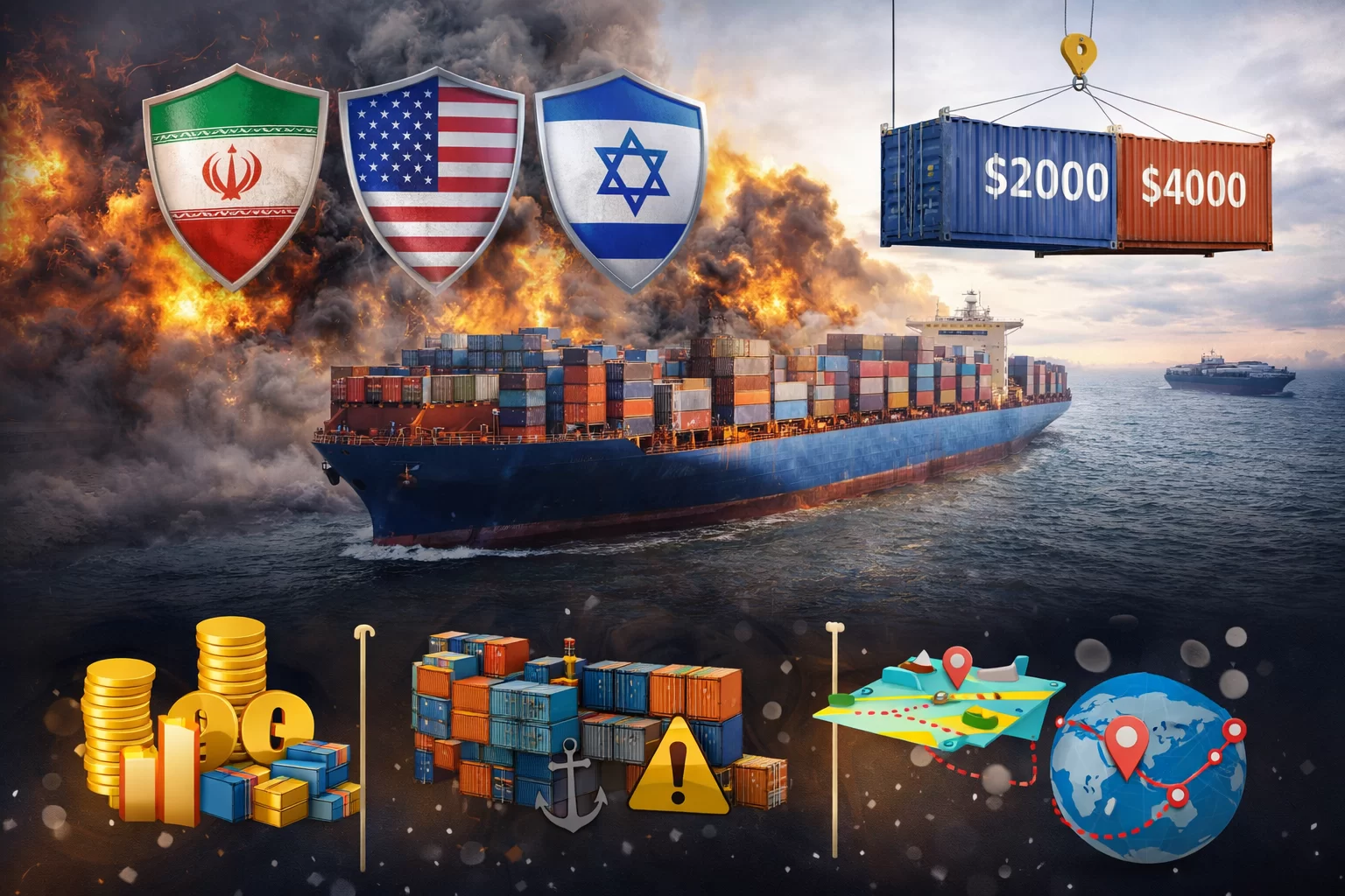 યુદ્ધની અસર વેપાર પર: વૉર રિસ્ક સરચાર્જથી ગુજરાતના નિર્યાતકોને ₹500 કરોડનું નુકસાન