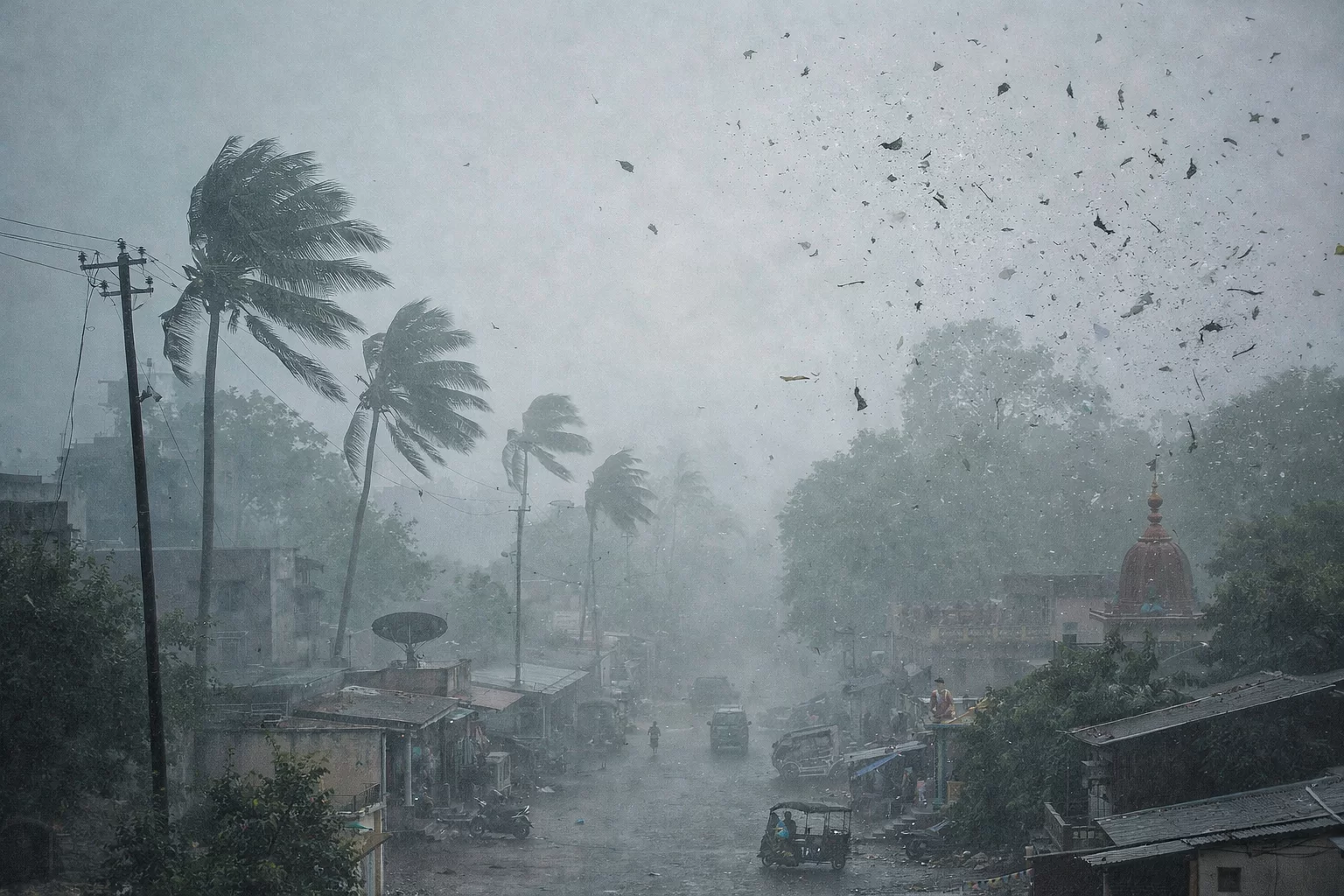 આણંદ શહેરમાં 35થી વધુ અને જિલ્લામાં 50થી વધુ વૃક્ષો ધરાશયી થતા માર્ગ વ્યવહાર અને દૈનિક જીવન પર અસર પડી.