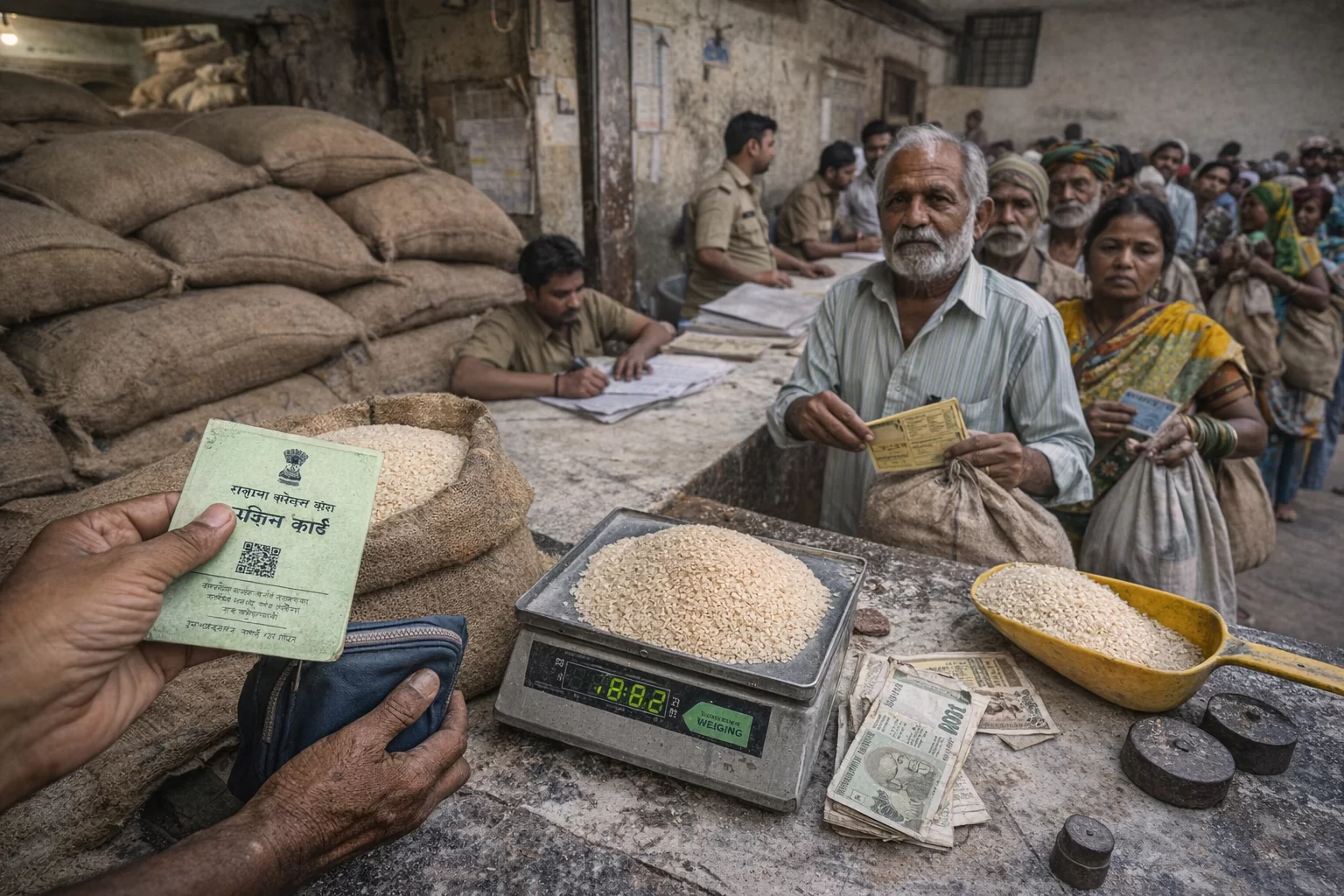 રેશનકાર્ડ ધારકો માટે મોટી રાહત! એપ્રિલમાં મળશે 3 મહિનાનું અનાજ એકસાથે