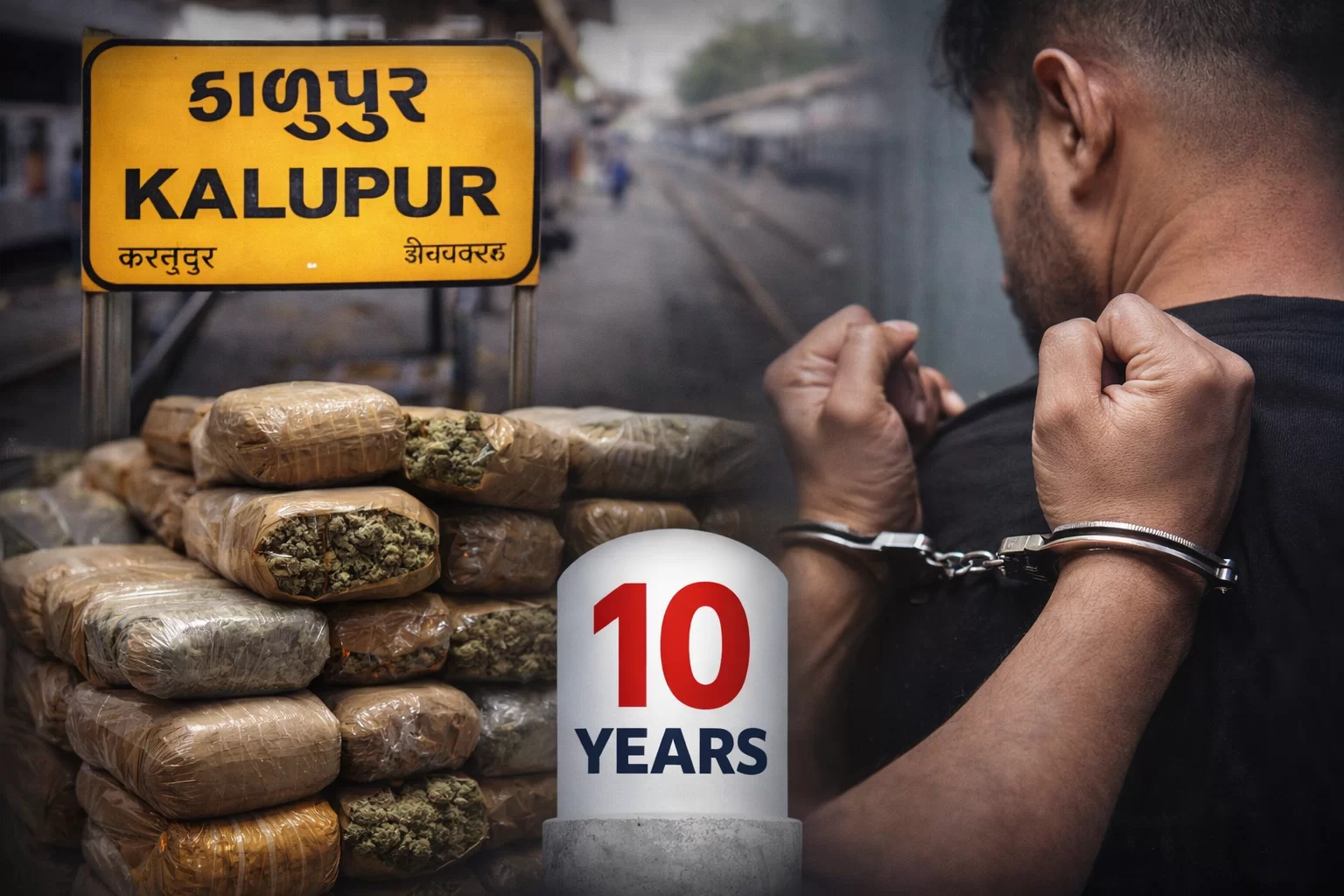 કાલુપુર ગાંજા કેસમાં કડક ચુકાદો: આરોપીને 10 વર્ષની સજા ફટકારી