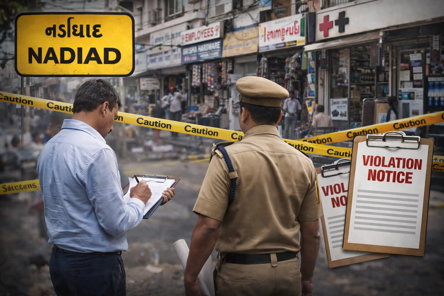 નડિયાદમાં તંત્રનો ચેકિંગ ડ્રાઈવ: રહેણાંક મિલકતોમાં ચાલતા કોમર્શિયલ એકમો પર કડક તપાસ