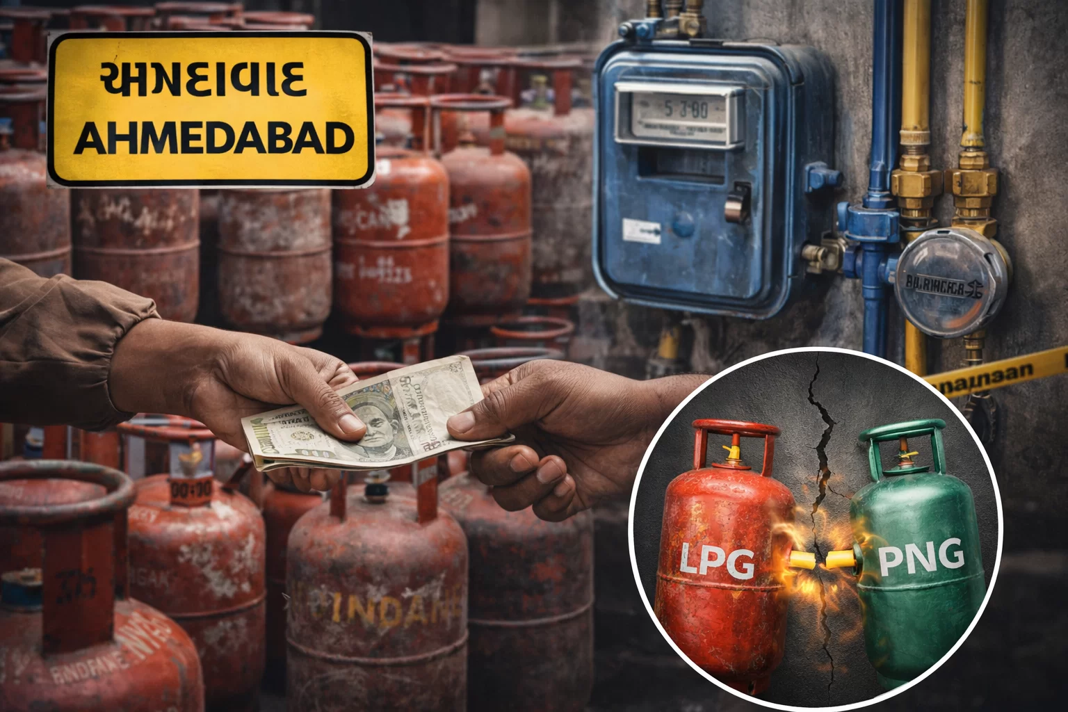 અમદાવાદમાં ગેસનો કાળો કારોબાર બેનકાબ: 3 લાખ લોકો પાસે LPG-PNG ડબલ કનેક્શનનો ચોંકાવનારો ખુલાસો