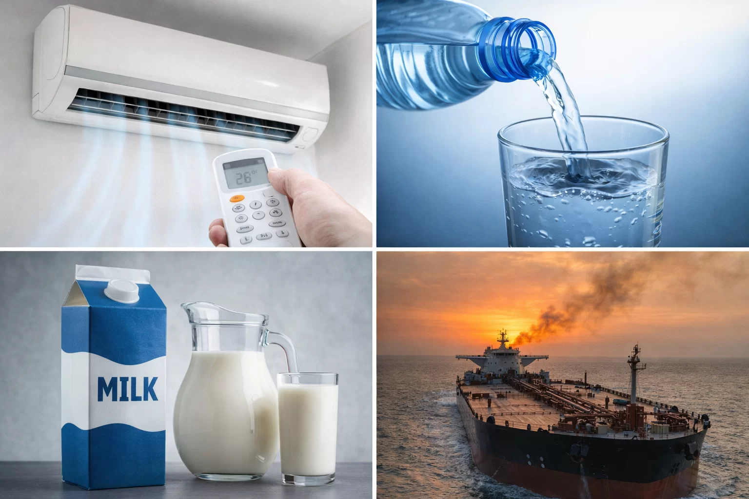 મોંઘવારીનો ડબલ ઝટકો: યુદ્ધની અસરથી ACથી લઈને દૂધ-પાણી સુધી બધું જ થશે મોંઘું