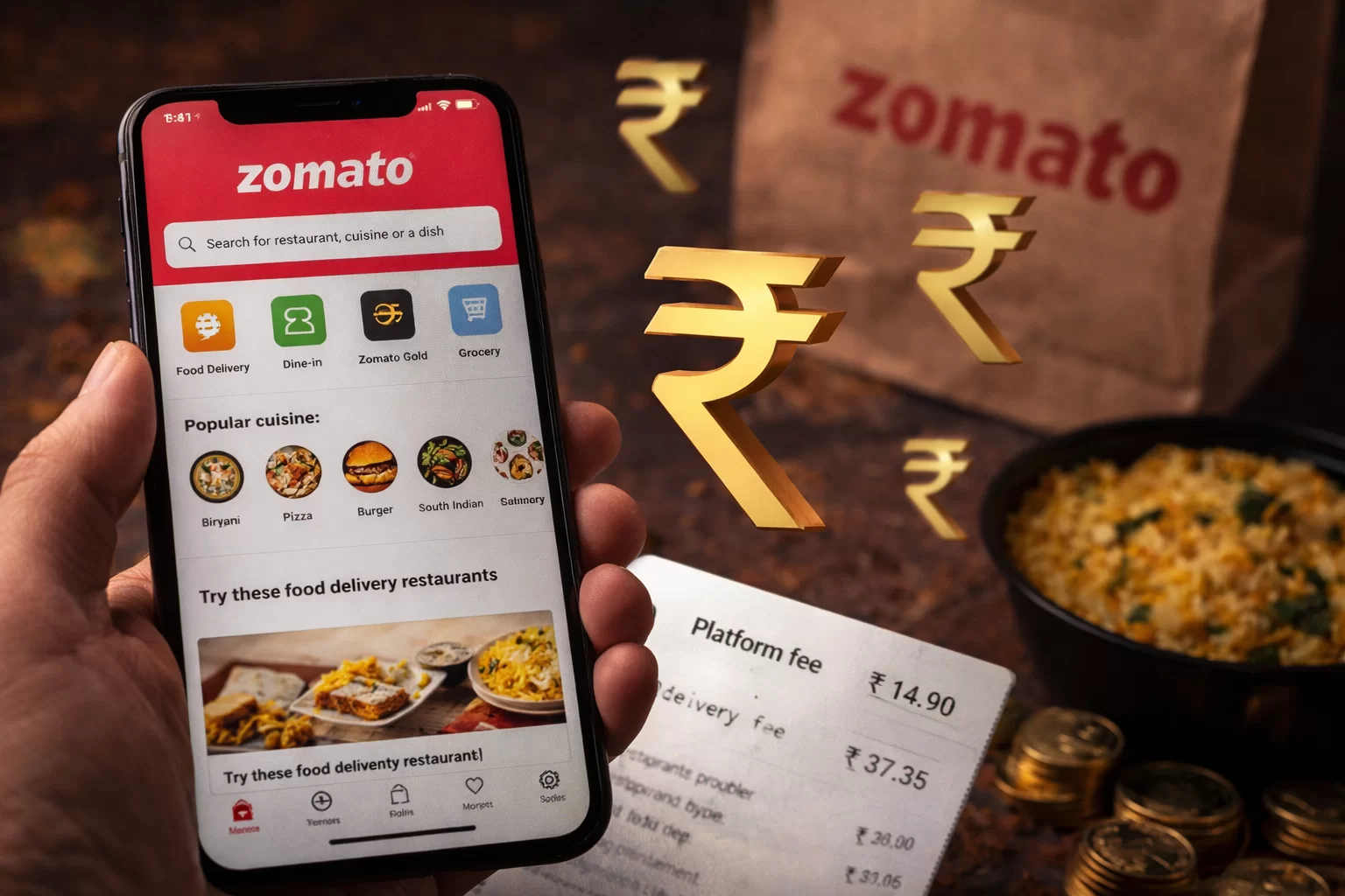 Zomato યુઝર્સને ઝટકો! ફૂડ ઓર્ડર હવે પડશે મોંઘો, પ્લેટફોર્મ ચાર્જમાં થયો વધારો