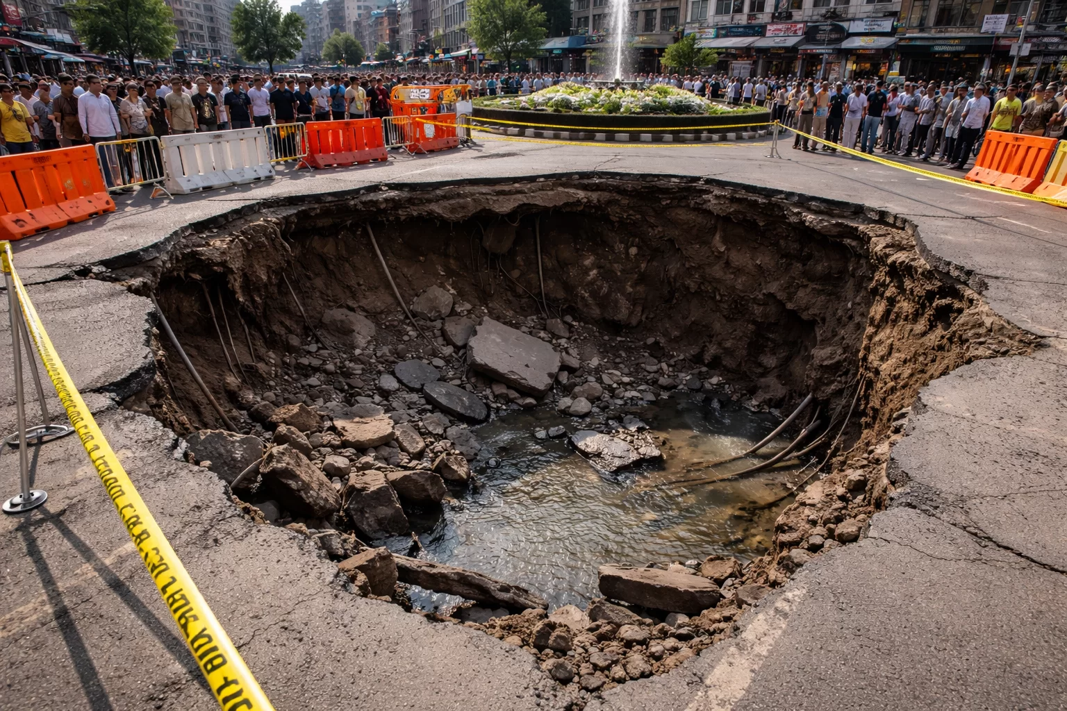 વડોદરામાં ભયજનક ઘટના! મહેસાણાનગર સર્કલ પાસે 10 ફૂટ ઊંડો ભૂવો પડ્યો, વિસ્તારમાં હડકંપ