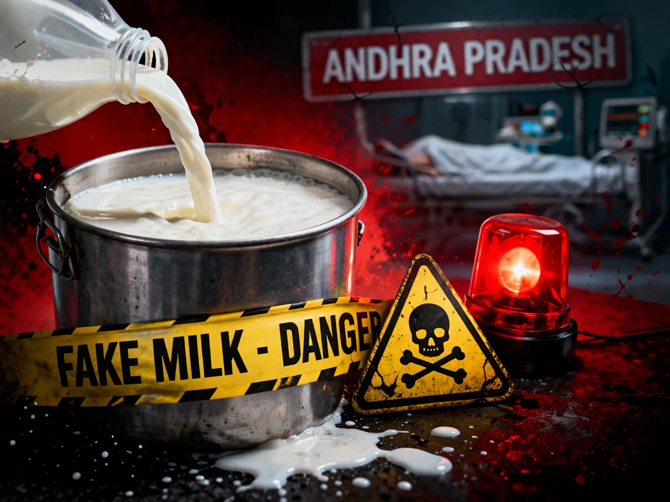 સફેદ ઝેર’નો કહેર! નકલી દૂધ પીવાથી 16ના મોત, 3 ICUમાં—આંધ્ર પ્રદેશમાં હડકંપ