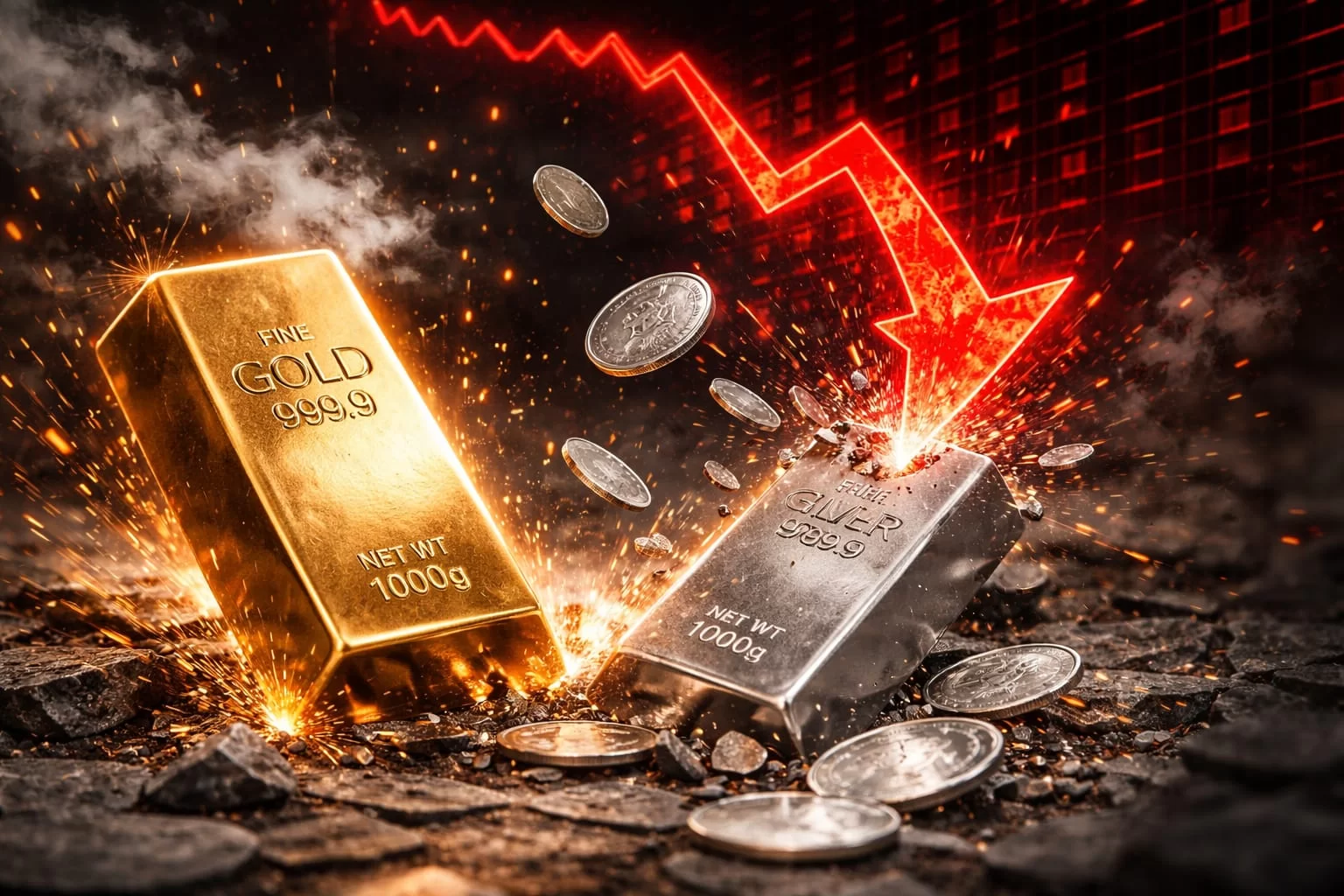 સોના-ચાંદીમાં ભયંકર કડાકો, એક જ દિવસે બજાર હચમચ્યું!