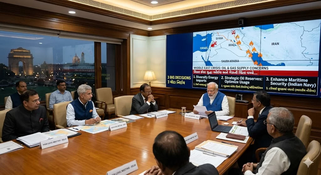 ઓઈલ-ગેસ મુદ્દે PM મોદીની હાઈલેવલ બેઠક, 3 મોટા નિર્ણય