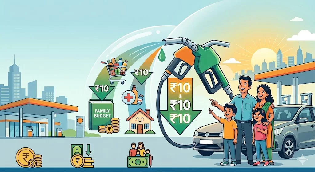 જનતાને મોટી રાહત! સરકારે પેટ્રોલ-ડીઝલ પર એક્સાઇઝ ડ્યુટીમાં ₹10નો ધરખમ ઘટાડો કર્યો