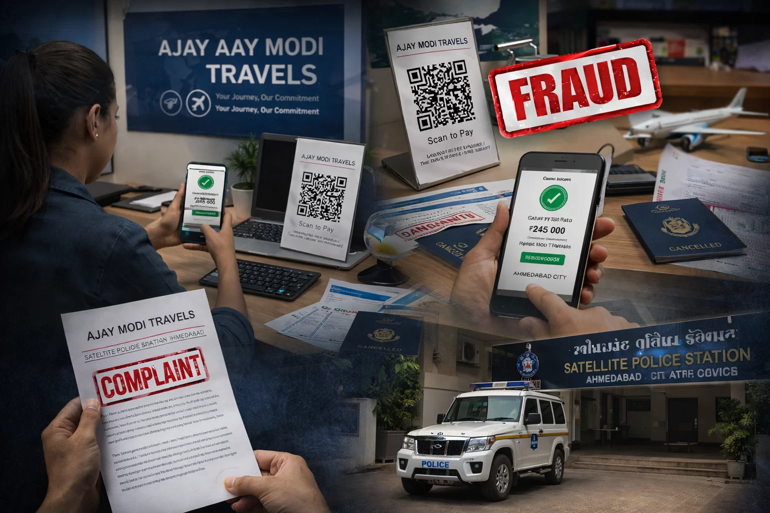અમદાવાદમાં ‘અજય મોદી ટ્રાવેલ્સ’ના નામે 33.87 લાખની ઠગાઈ, મહિલા સામે ફરિયાદ