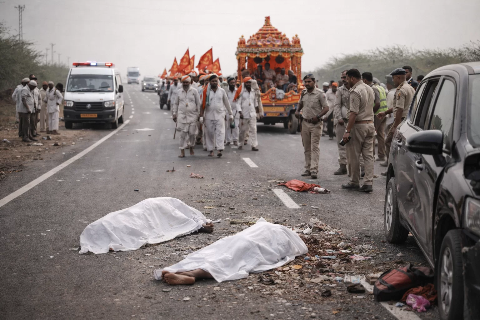 અમદાવાદના બગોદરા હાઈવે પર હિટ એન્ડ રન, પદયાત્રીઓને વાહને કચડ્યા, એકનું મોત