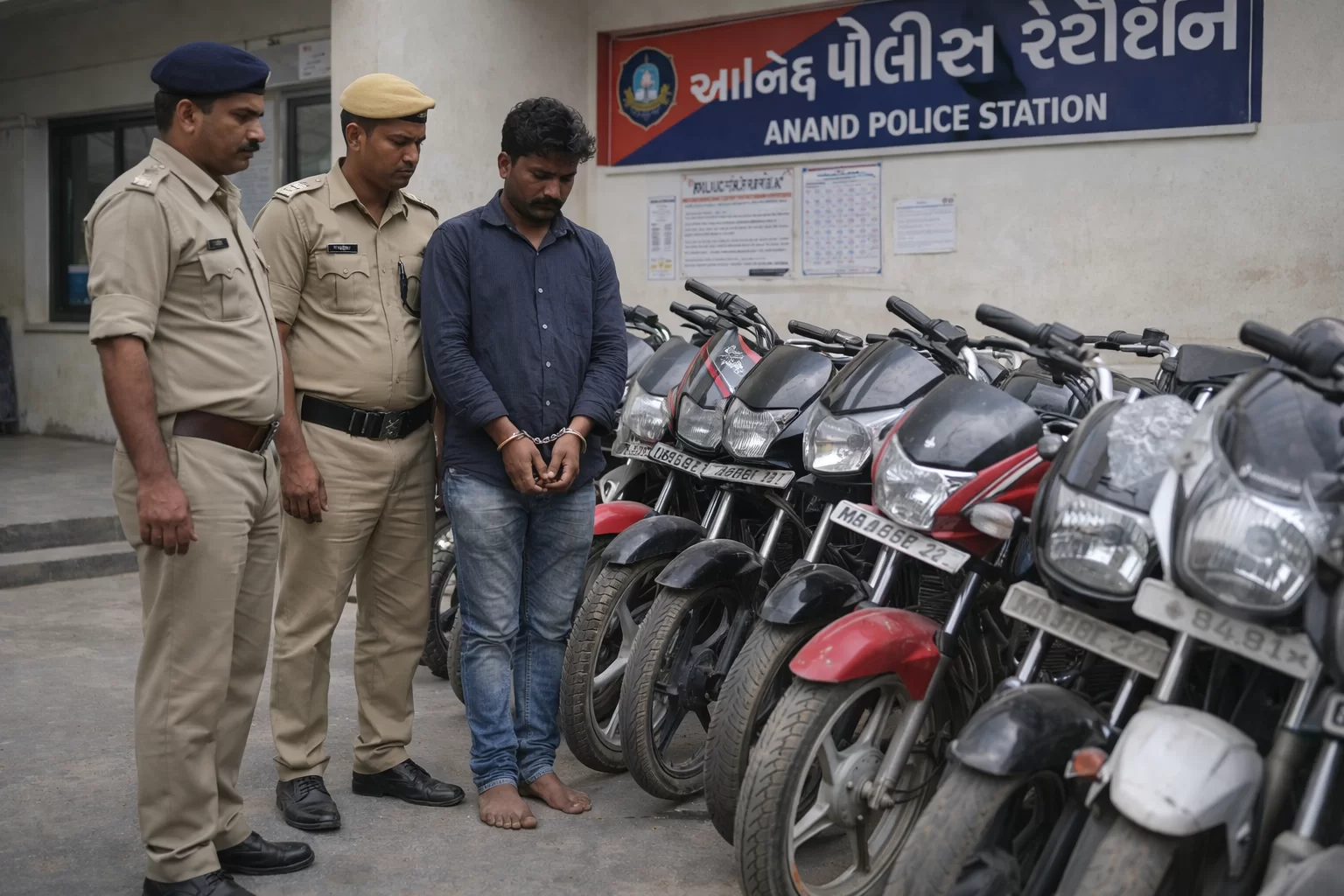 આણંદમાં બાઈક ચોરીનો ભેદ ઉકેલાયો, પોલીસે આરોપીને ઝડપી વાહન રિકવર કર્યું