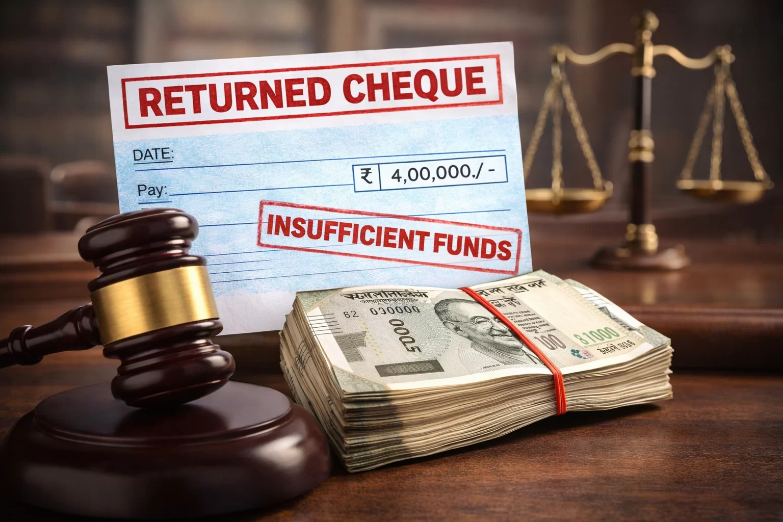 ખંભાતમાં ચેક બાઉન્સ કેસમાં કડક સજા! ખેડૂતને 4 લાખના મામલે એક વર્ષની કેદ અને દંડ ફટકારાયો