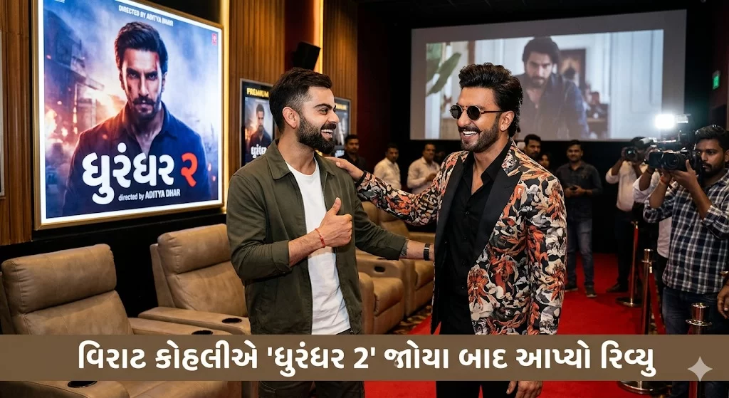 ૪ કલાકની 'ધુરંધર 2' અને વિરાટ કોહલી સીટ પરથી હાલ્યો નહીં! રણવીર સિંહના પરફોર્મન્સ પર કિંગ કોહલી ફિદા