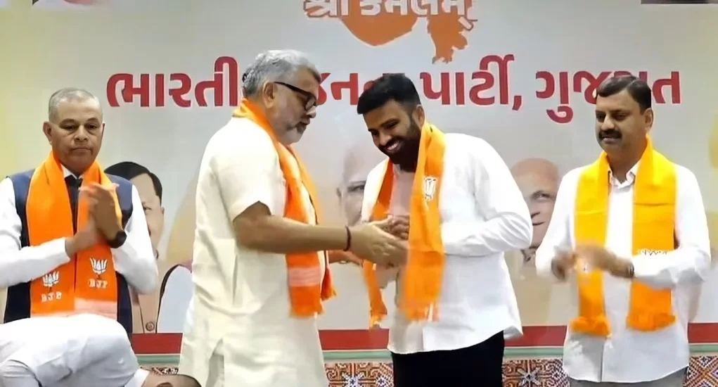 અટકળોનો અંત: ખેડૂત નેતા રાજુ કરપડા ૧૦૦ ગાડીઓના કાફલા સાથે ભાજપમાં જોડાયા