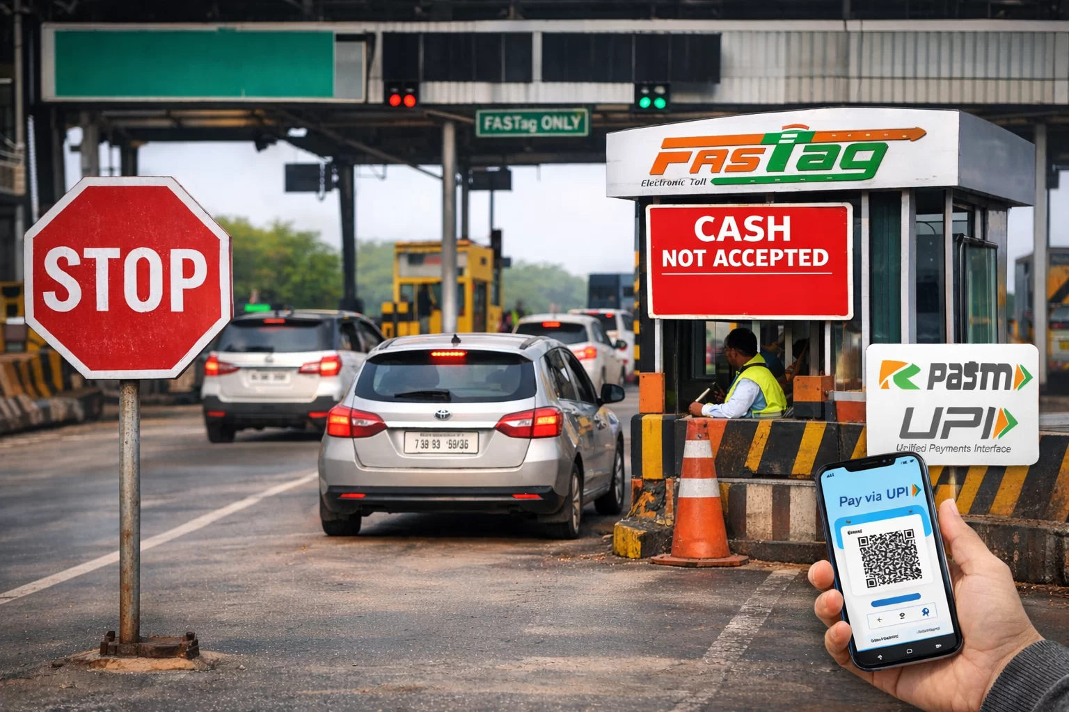 આજથી નેશનલ હાઇવે ટોલ પર કેશ પેમેન્ટ બંધ, FASTag–UPI જ વિકલ્પ