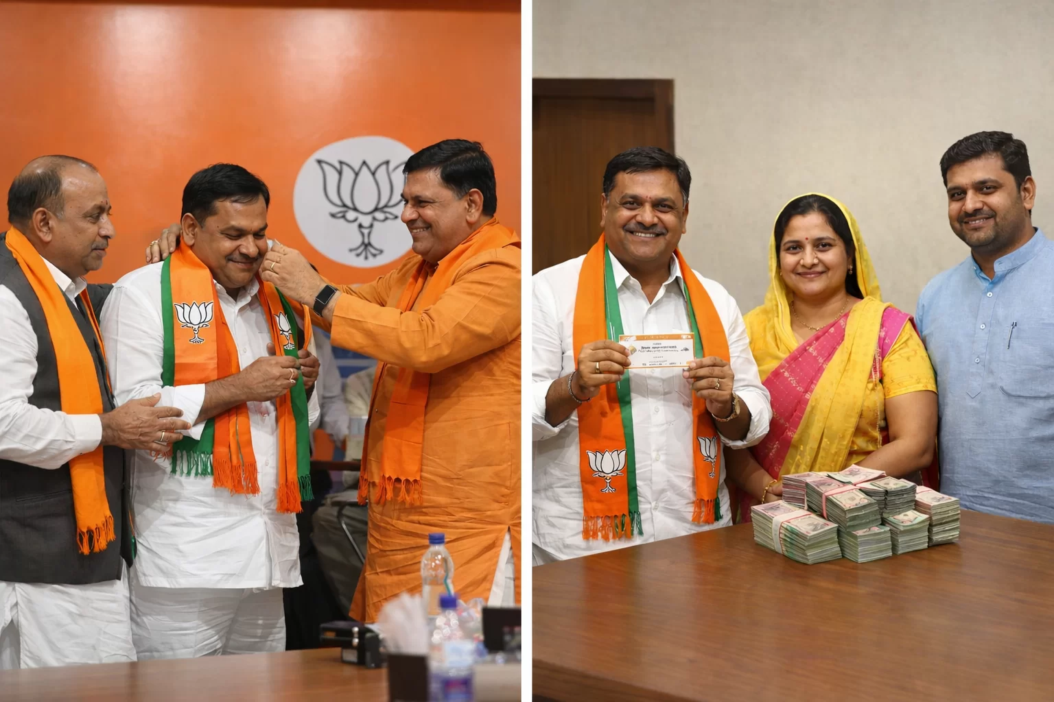 બપોરે ભાજપમાં એન્ટ્રી, સાંજે ટિકિટ: વ્યારામાં કોંગ્રેસી નેતાને તરત ઈનામ