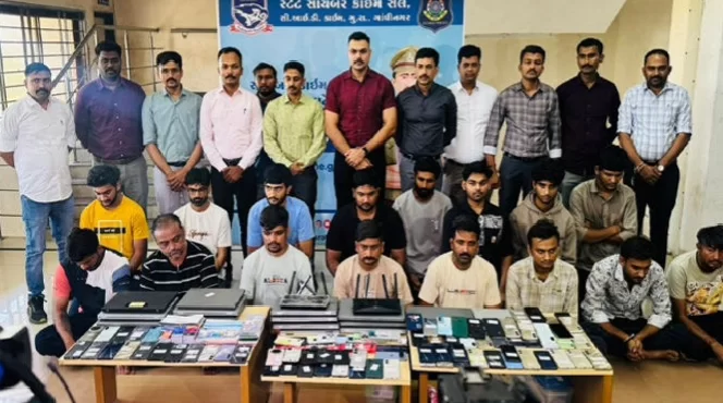 ગુજરાત CIDનો મોટો ખુલાસો: 77 કરોડના સાયબર ફ્રોડ રેકેટનો પર્દાફાશ, 16 આરોપી ઝડપાયા