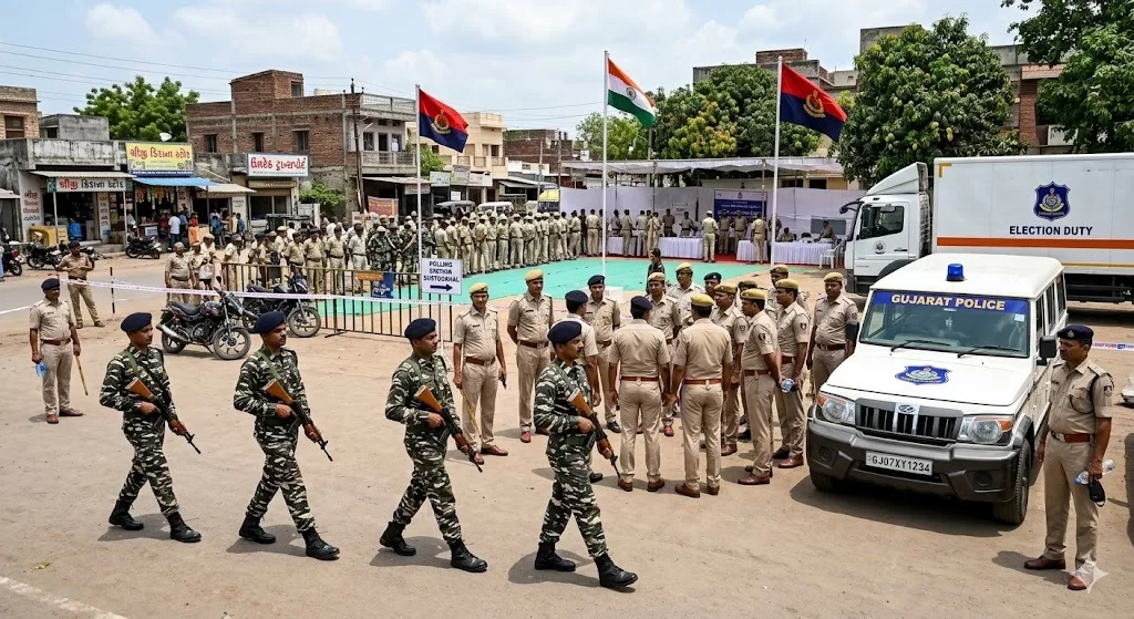 ૧૧૧-ઉમરેઠ બેઠક પર સુરક્ષાનો લોખંડી બંદોબસ્ત: ૦૨ DYSP અને ૦૪ PI ના નેતૃત્વમાં પોલીસ તંત્ર સજ્જ - SP ગૌરવ જસાણી