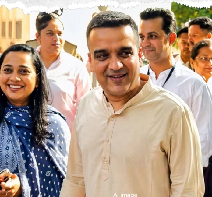 સુરતમાં DYCM હર્ષ સંઘવીએ પત્ની સાથે કર્યુ મતદાન