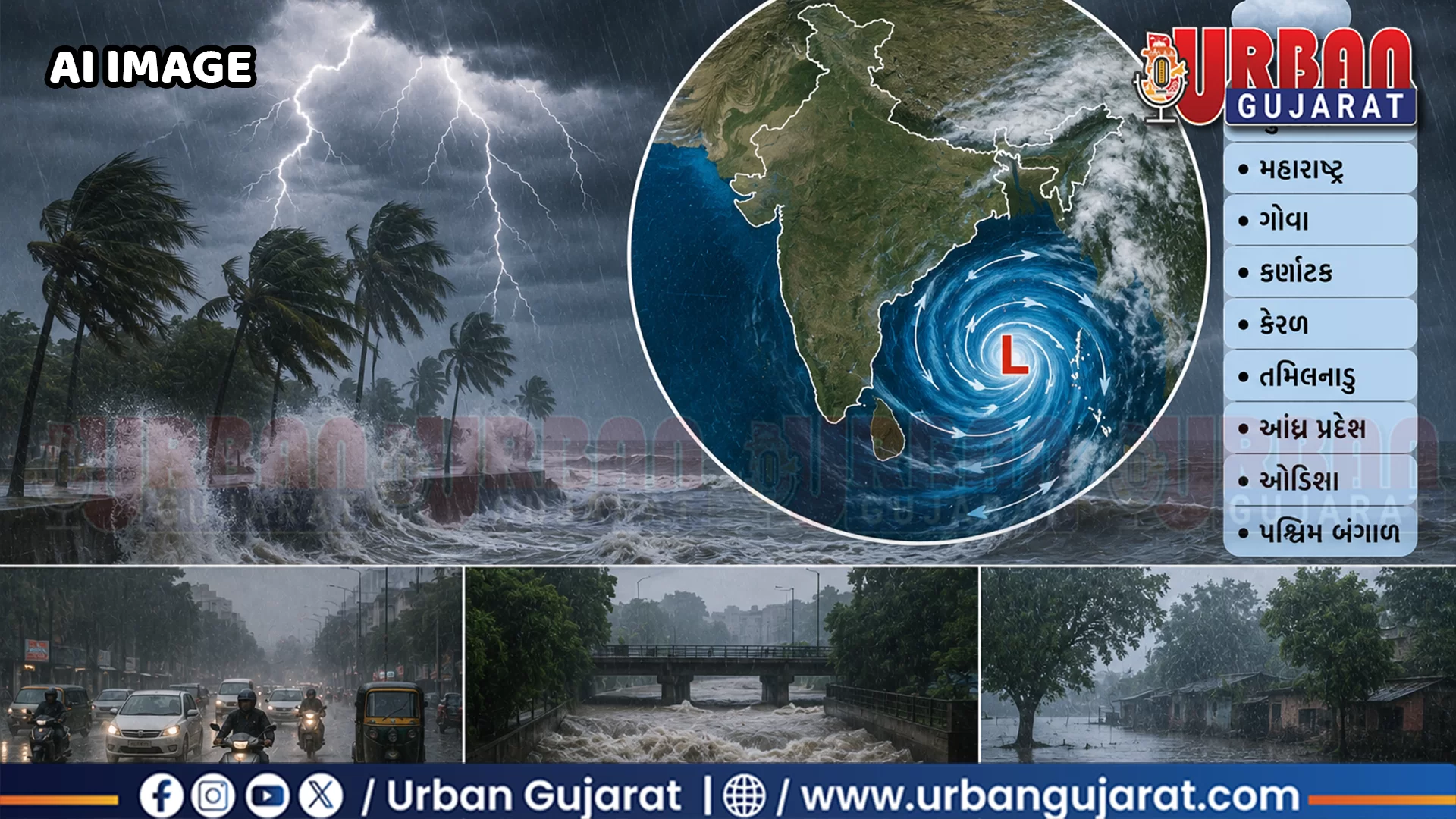 બંગાળની ખાડીમાં લૉ પ્રેશર એક્ટિવ! ગુજરાત સહિત અનેક રાજ્યોમાં ધોધમાર વરસાદનું એલર્ટ